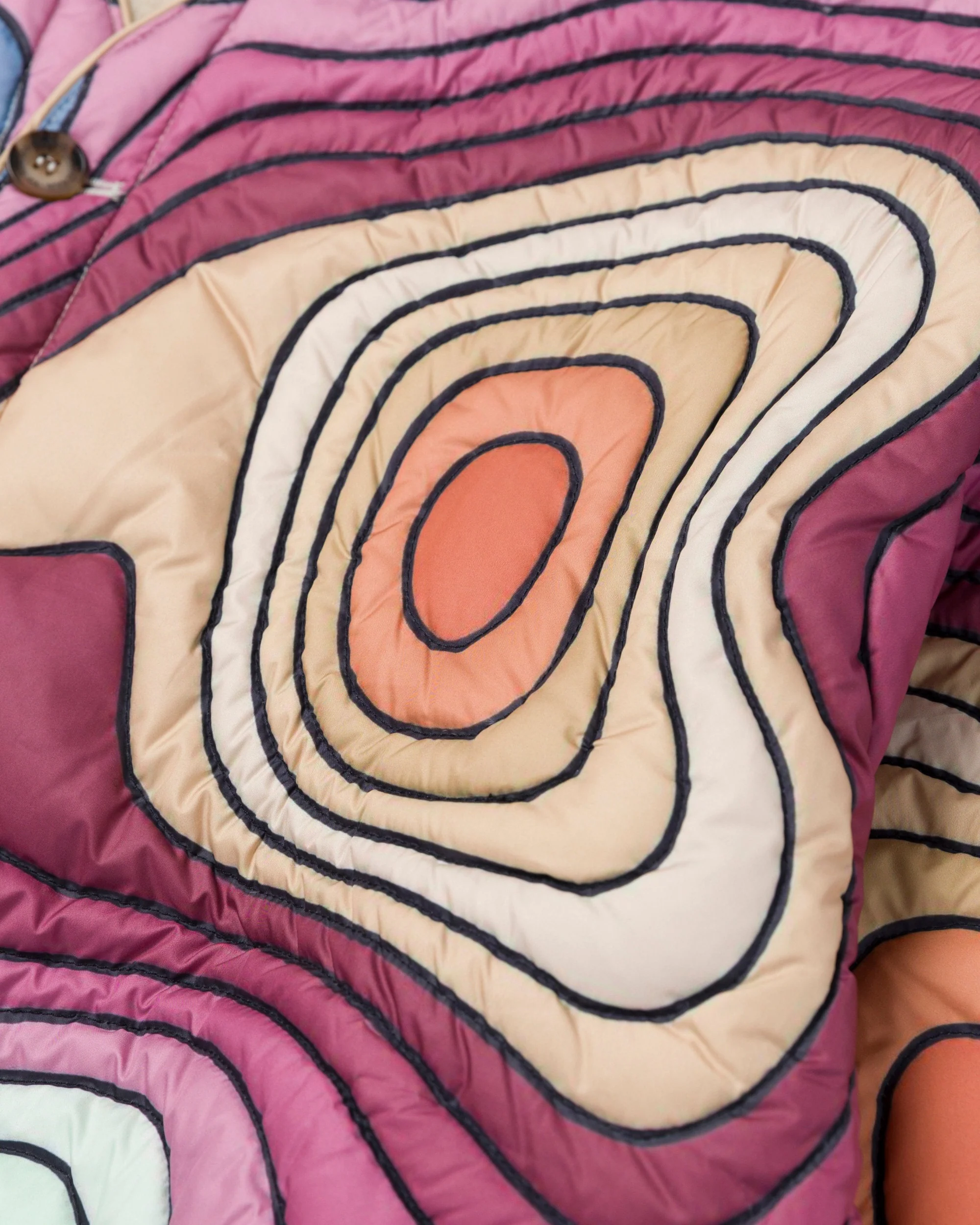 70s QUILTED PUFFER LINER JACKET - Image 7