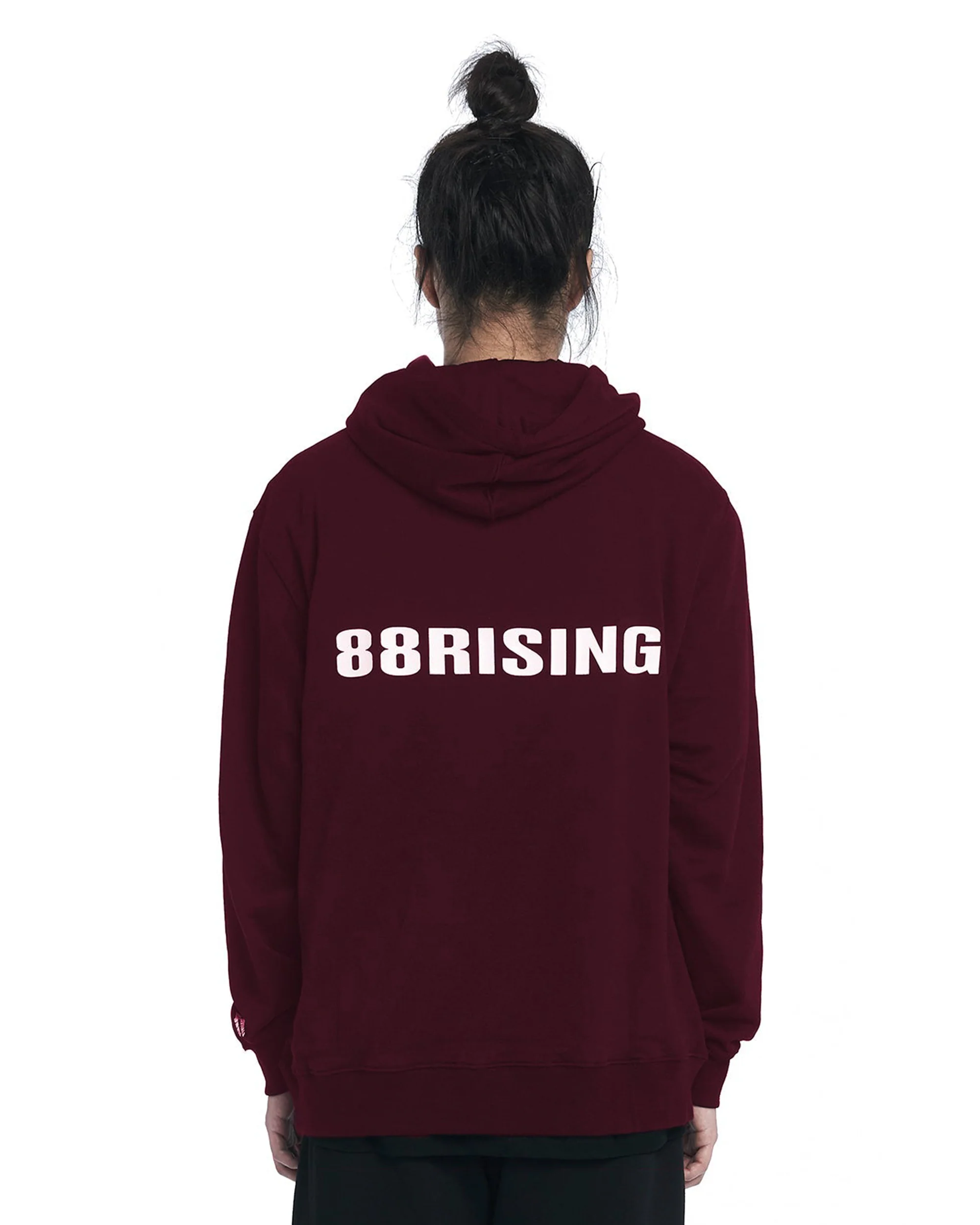 88CORE BURGUNDY HOODIE - Image 2
