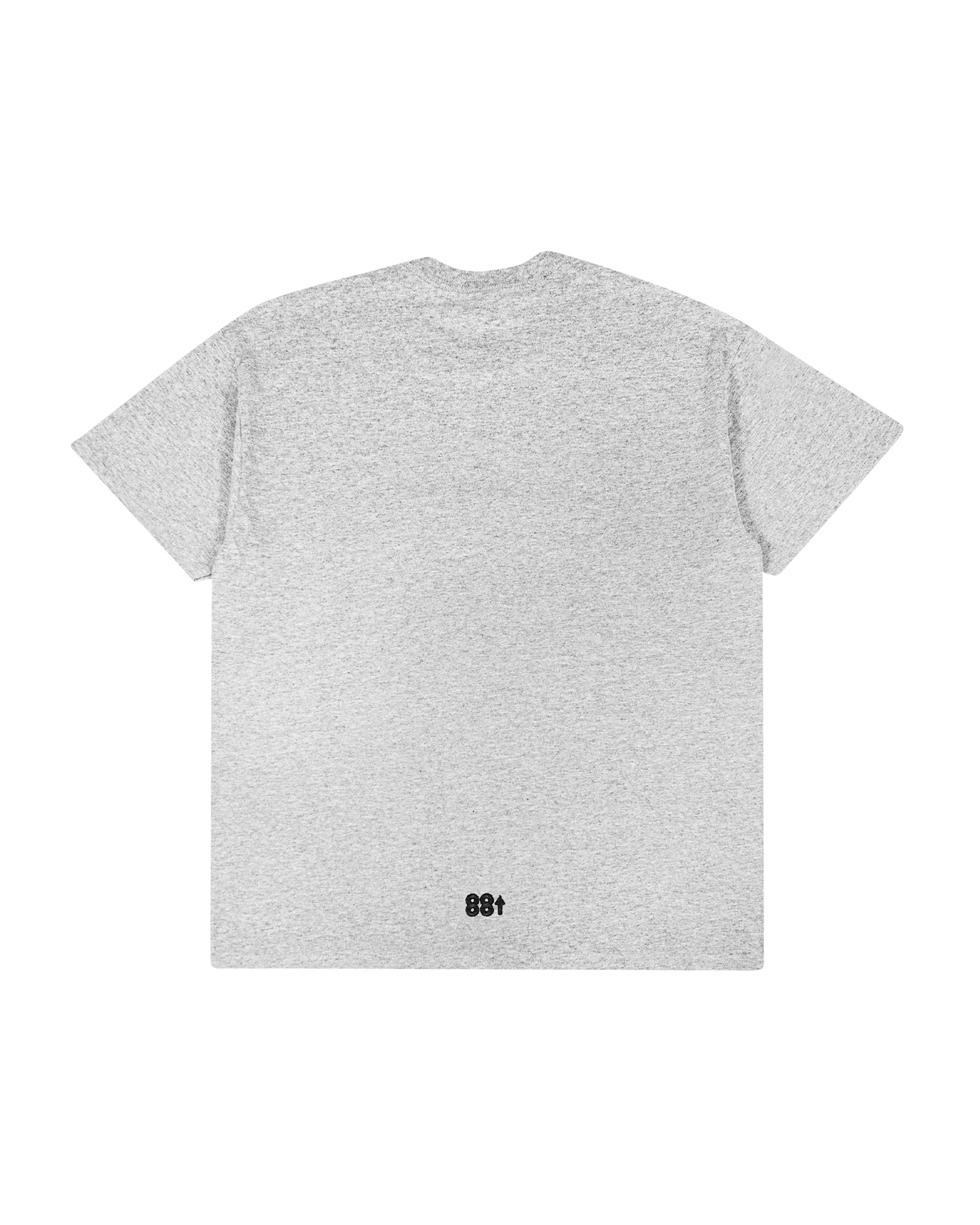 88CORE Puff Print Tee - Heather Grey - Image 2