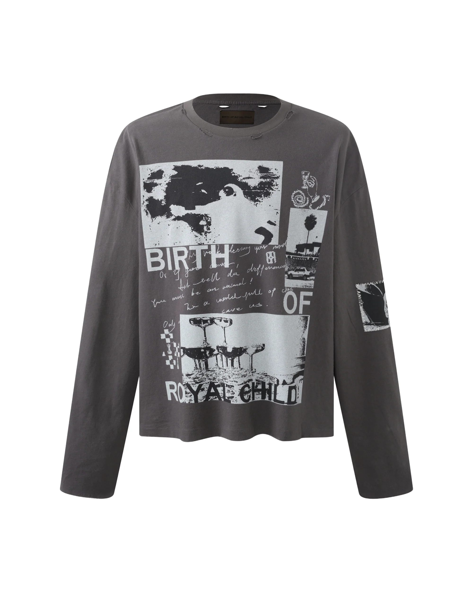 90s Hollywood Long Sleeve Tee - Black