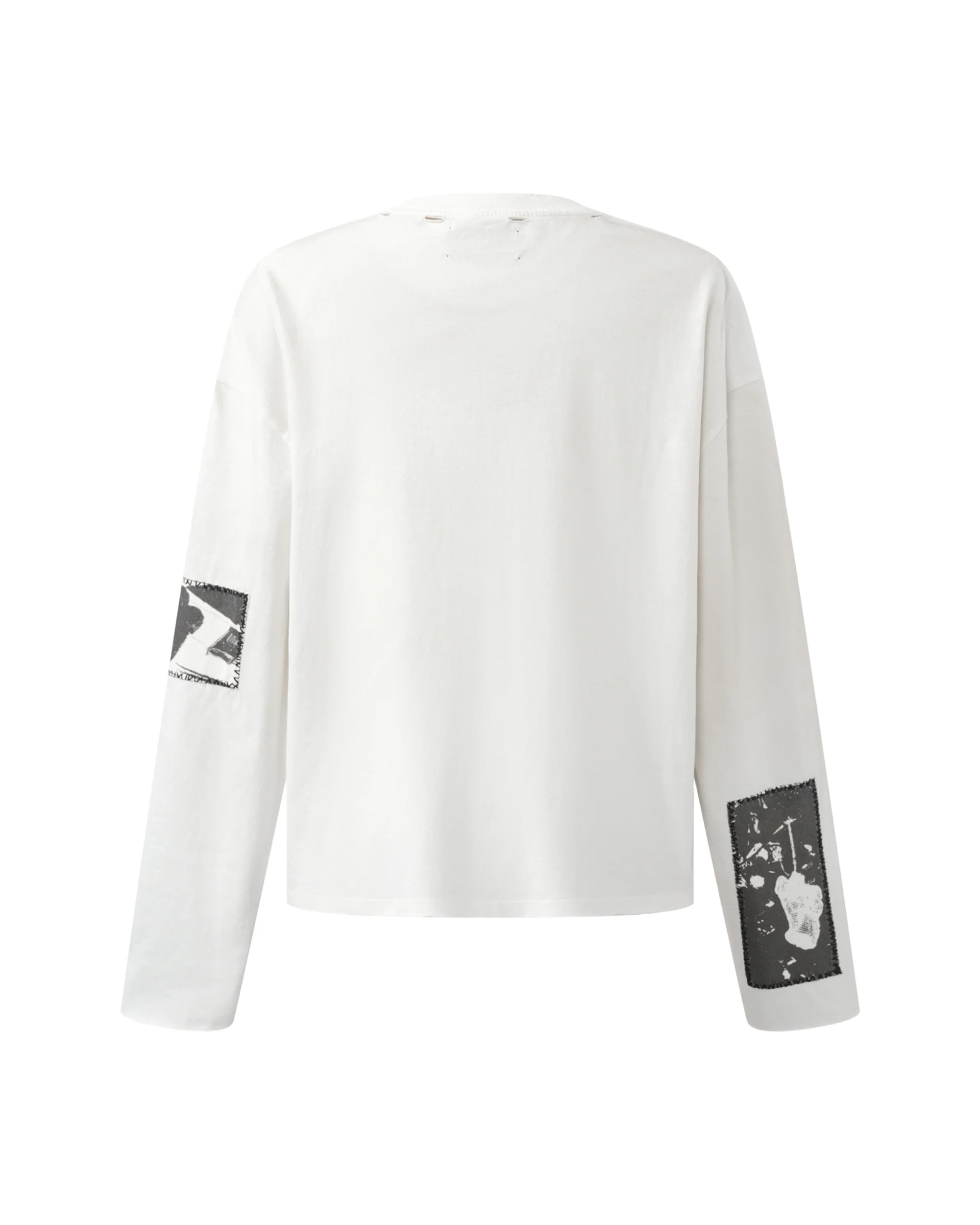 90s Hollywood Long Sleeve Tee - White - Image 2