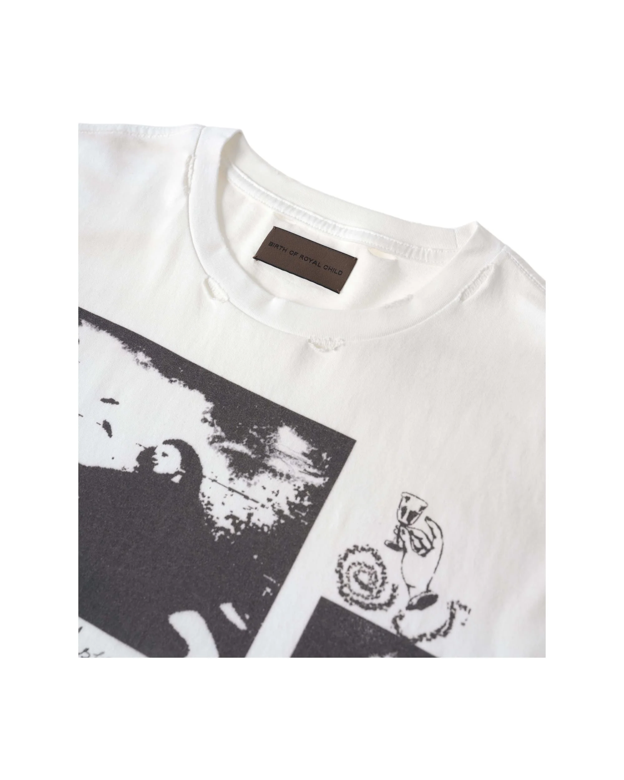 90s Hollywood Long Sleeve Tee - White - Image 3