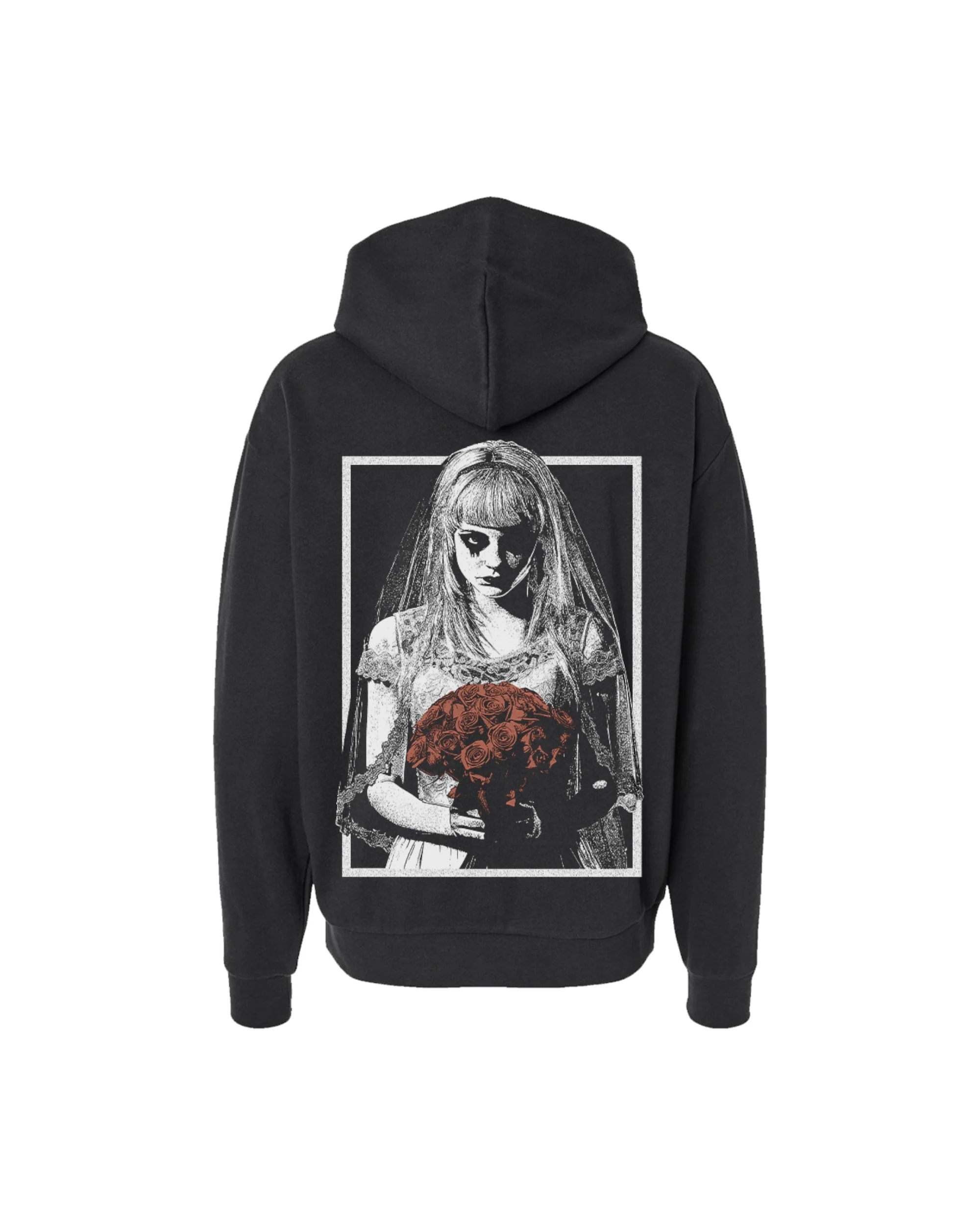 A Flair for the Dramatic Bride Hoodie Black - Image 2