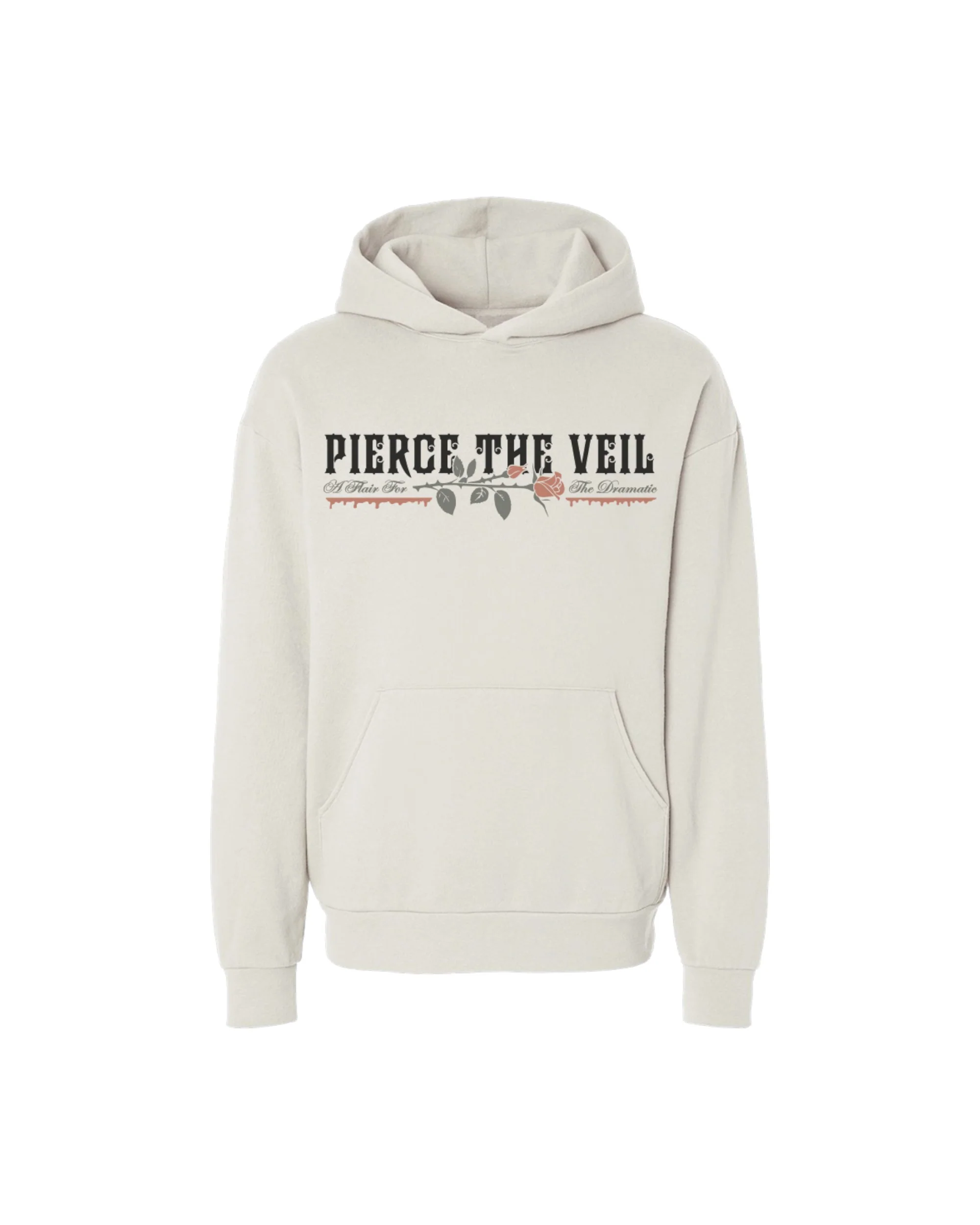 A Flair for the Dramatic Rose Hoodie Ivory