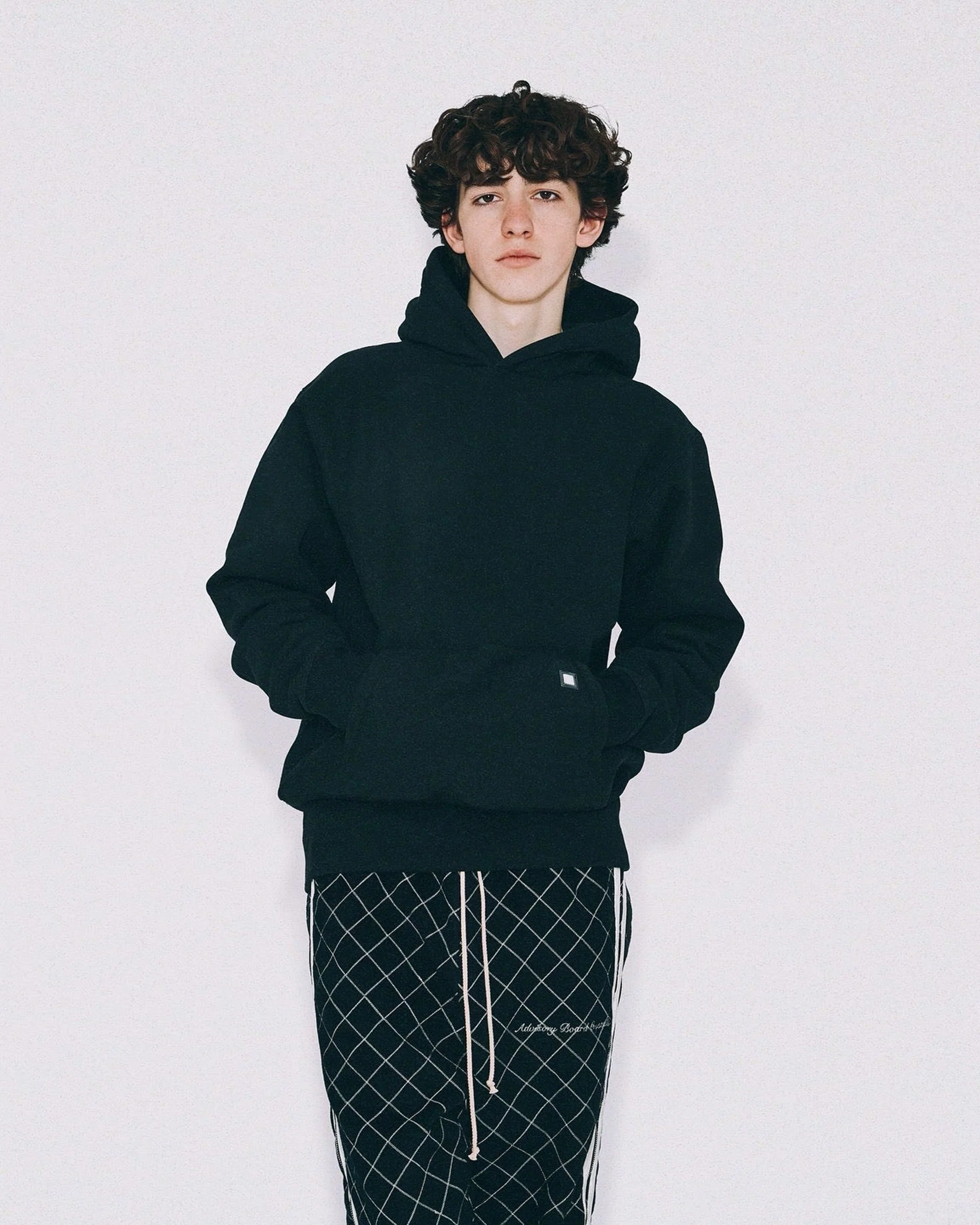 Abc. 123. Silver Hologram Pullover Hoodie (Black)- FW24 - Image 2