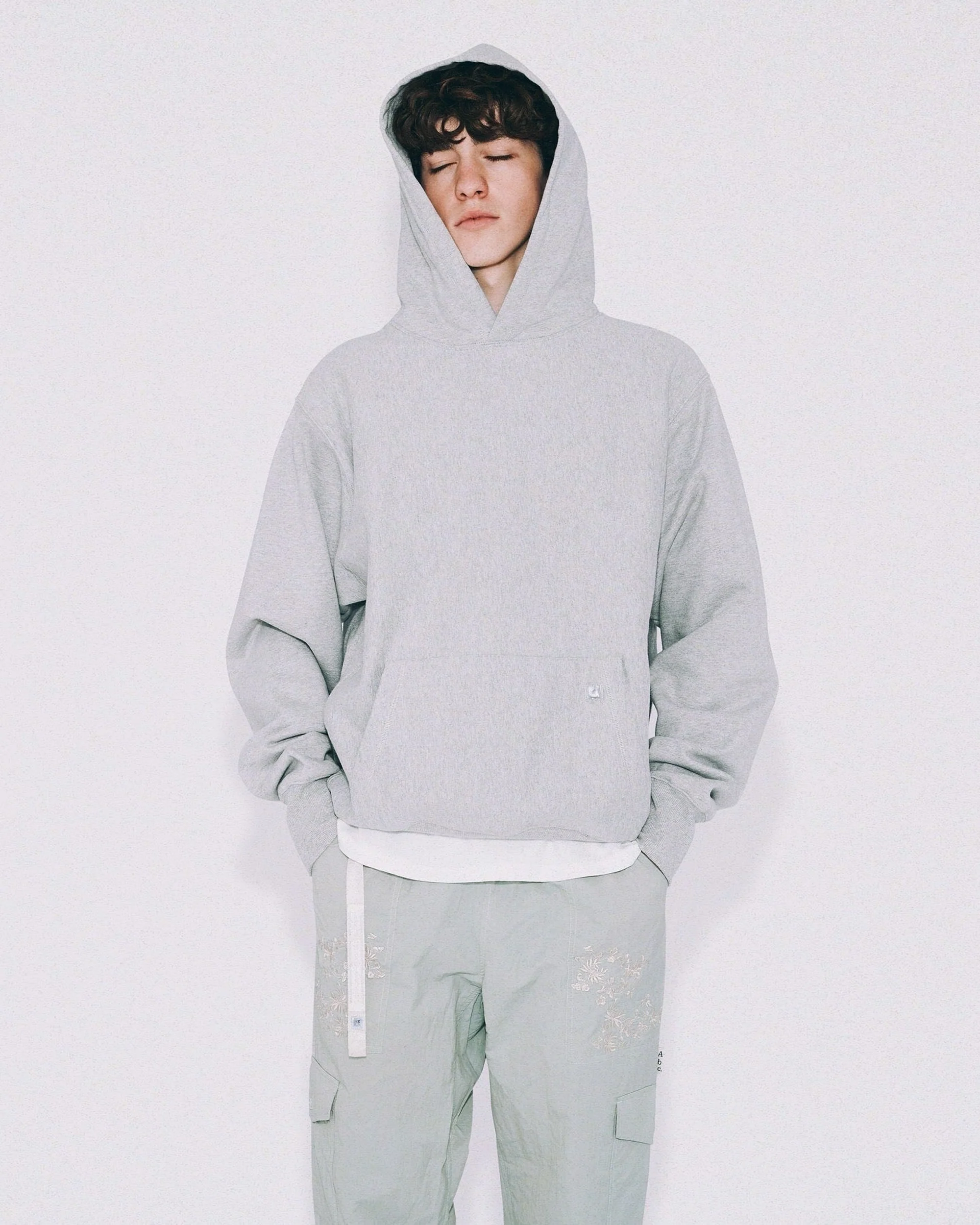 Abc. 123. Silver Hologram Pullover Hoodie (Navy)- FW24 - Image 3