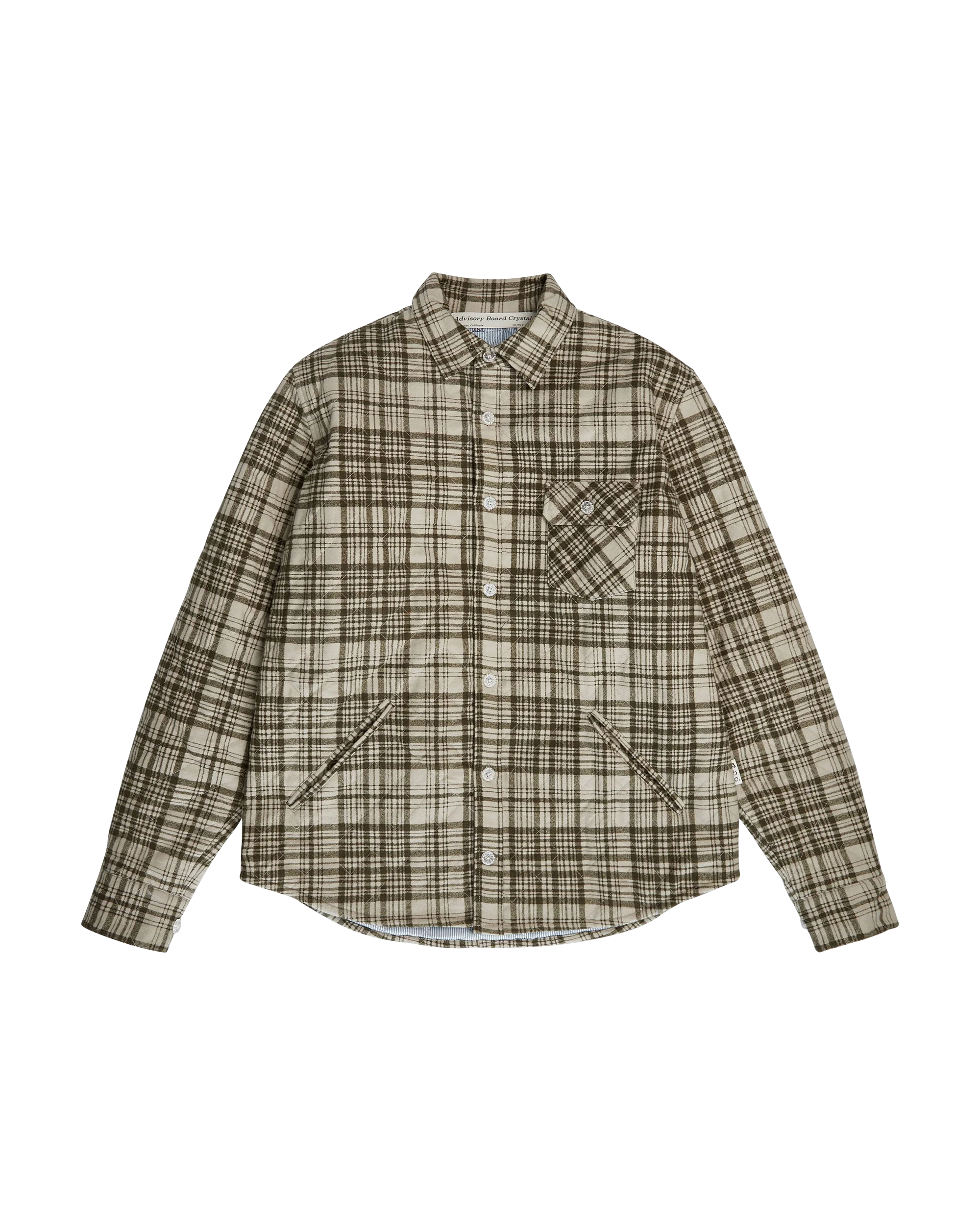 Abc. Alumni Plaid Overshirt- FW24 (Green/Cream Plaid)