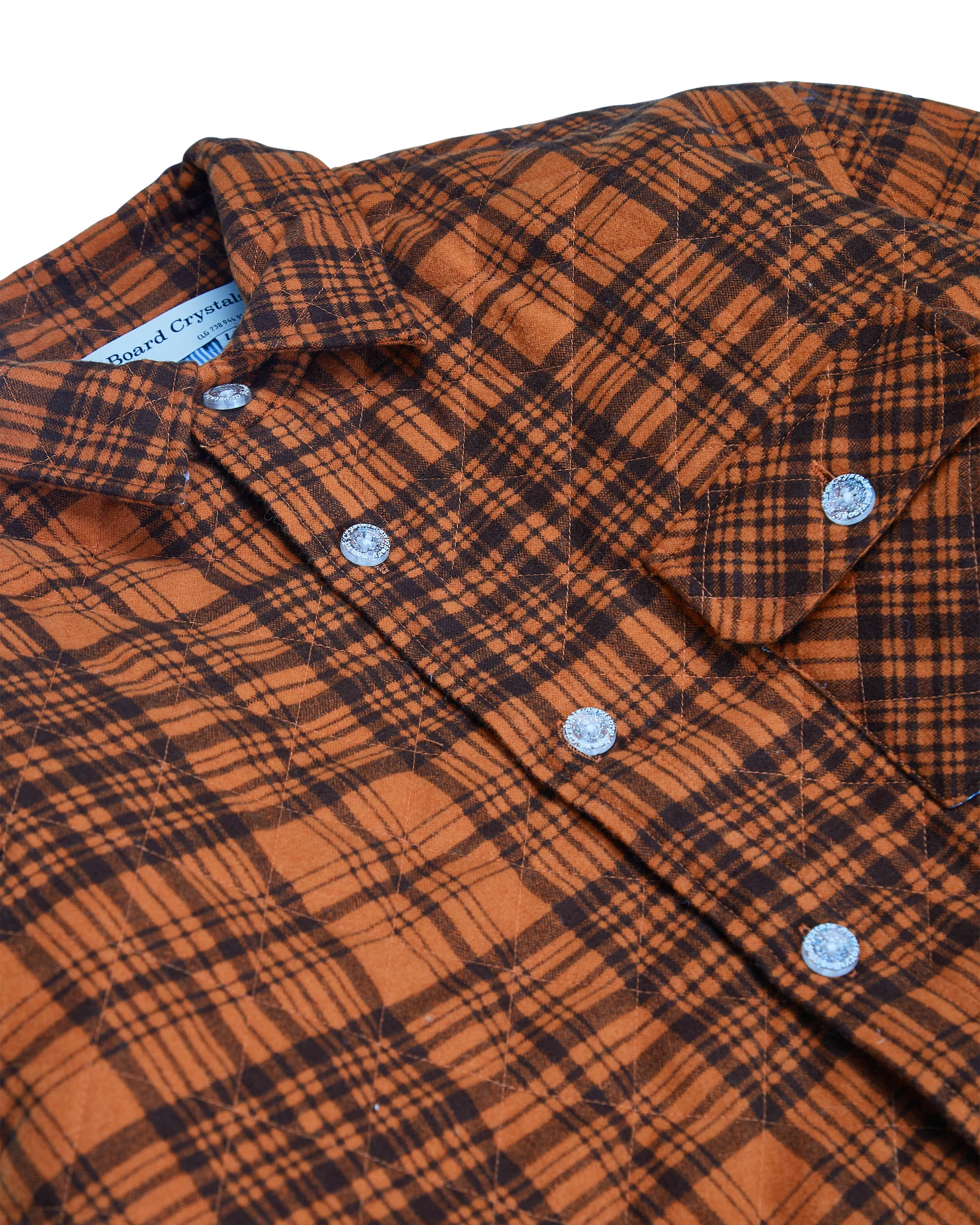 Abc. Alumni Plaid Overshirt- FW24 (Orange Plaid) - Image 3