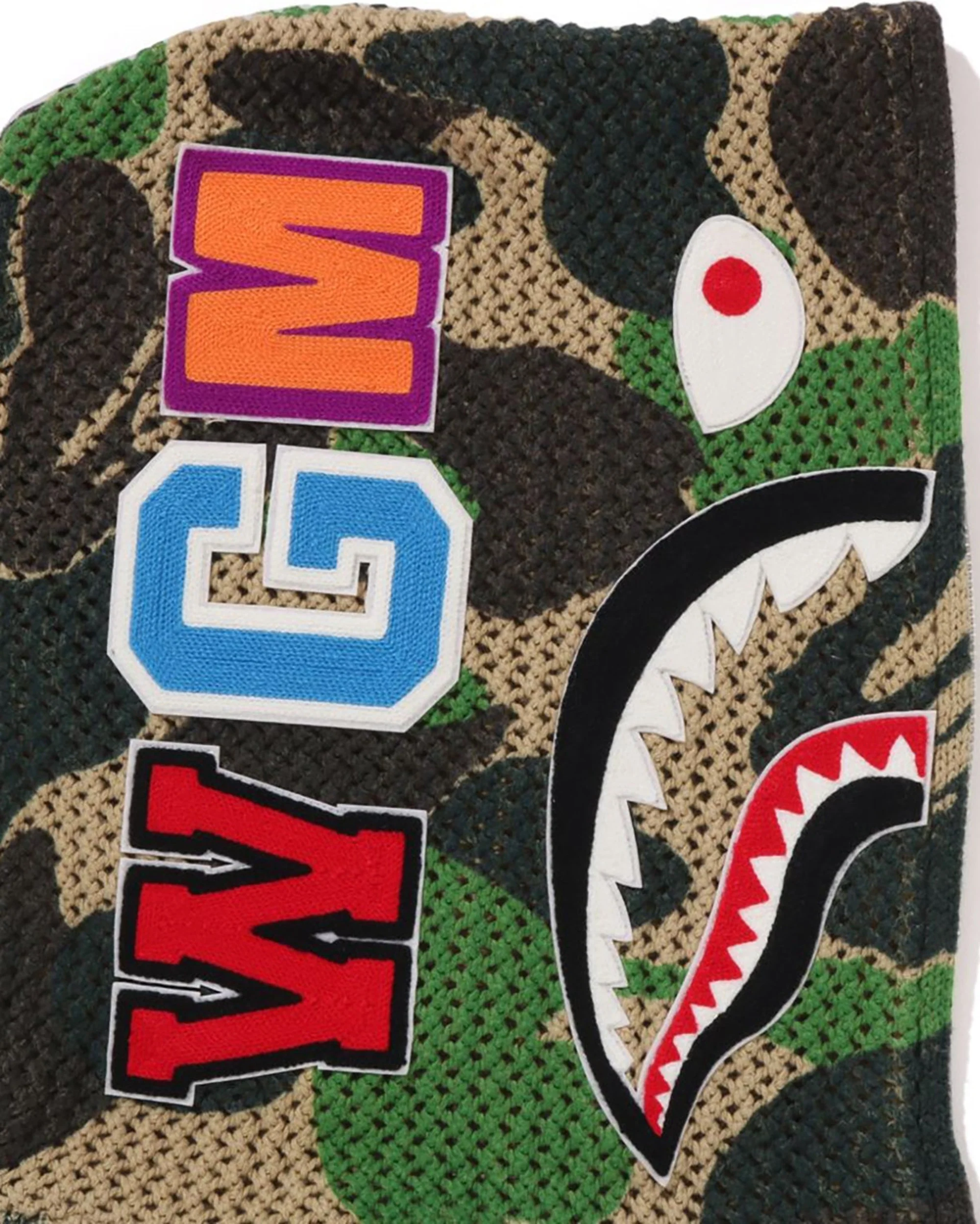 ABC CAMO CROCHET RELAXED FIT SHARK FULL ZIP HOODIE MENS - Image 10