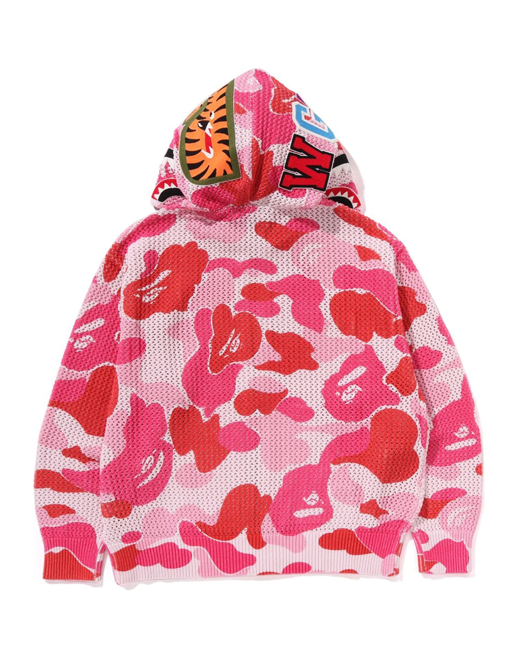 ABC CAMO CROCHET RELAXED FIT SHARK FULL ZIP HOODIE MENS - Image 15