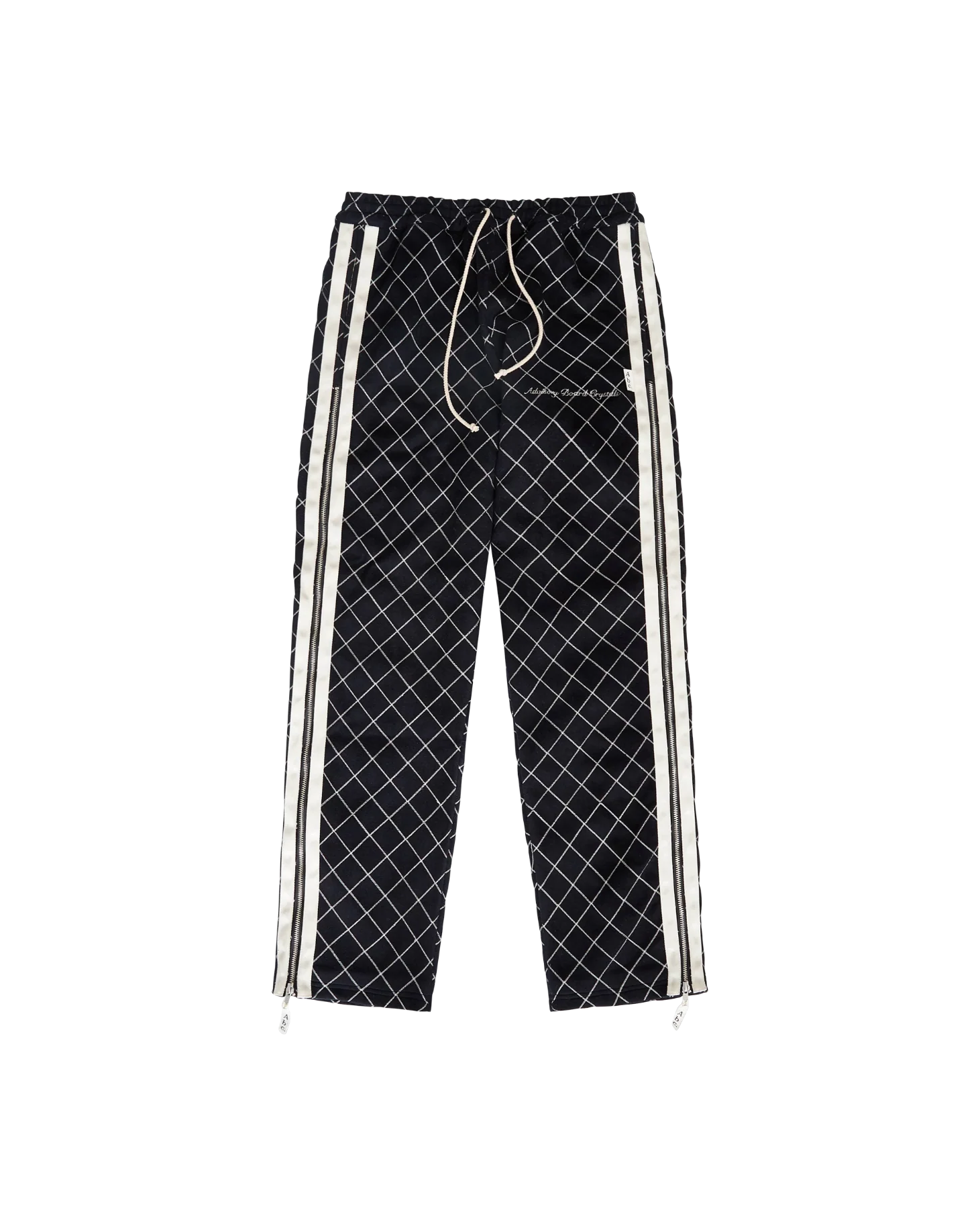 Abc. Embroidered Wool Zip Track Pant- FW24