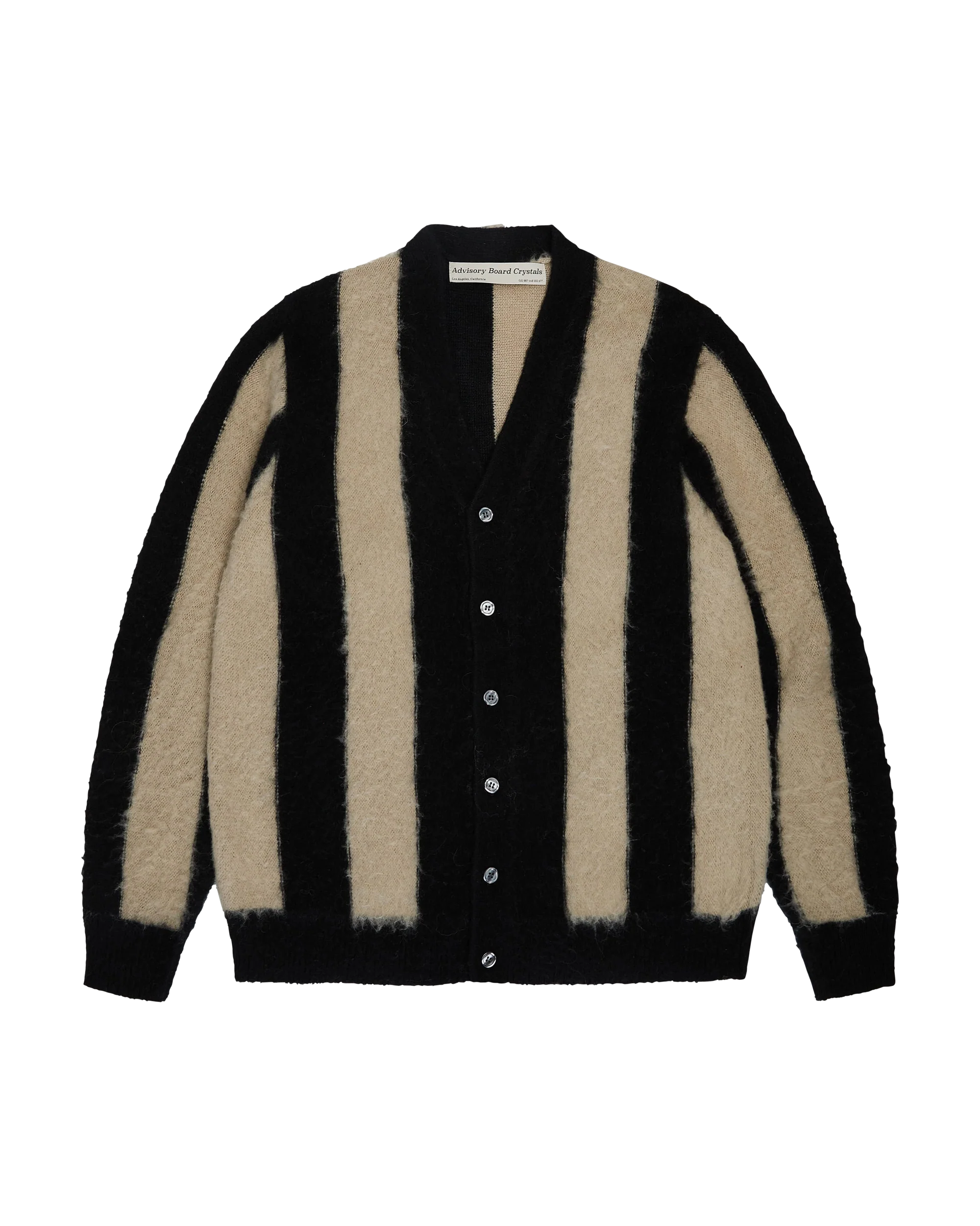 Abc. Fuzzy Stripe Cardigan Sweater - FW24