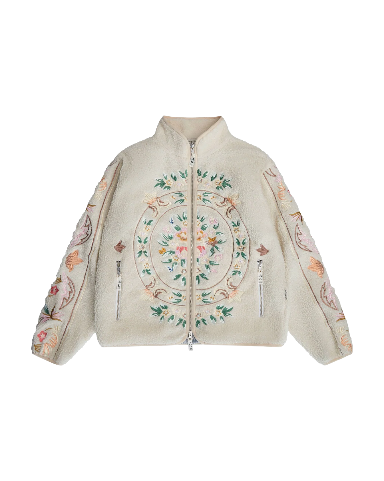 Abc. Holy Grail Embroidered Fleece- Ecru (FW24)