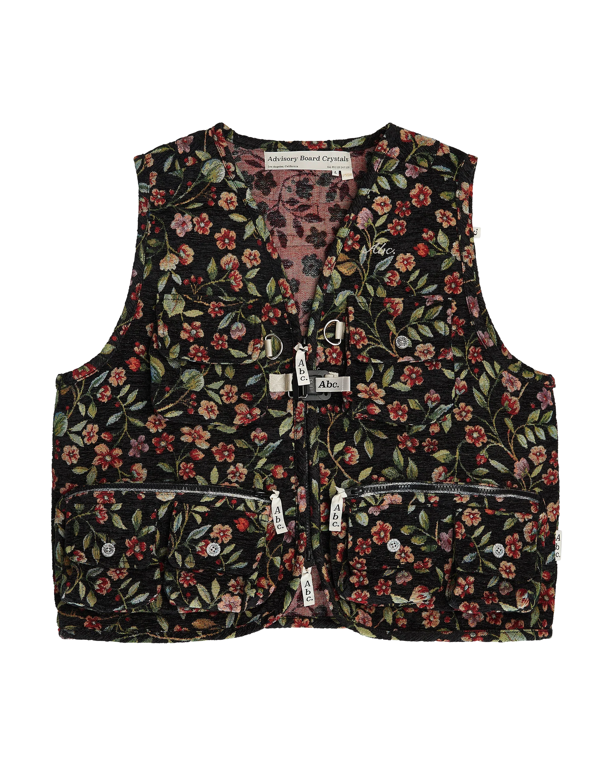 Abc. Pop’s Garage Floral Jacquard Fishing Vest- FW24