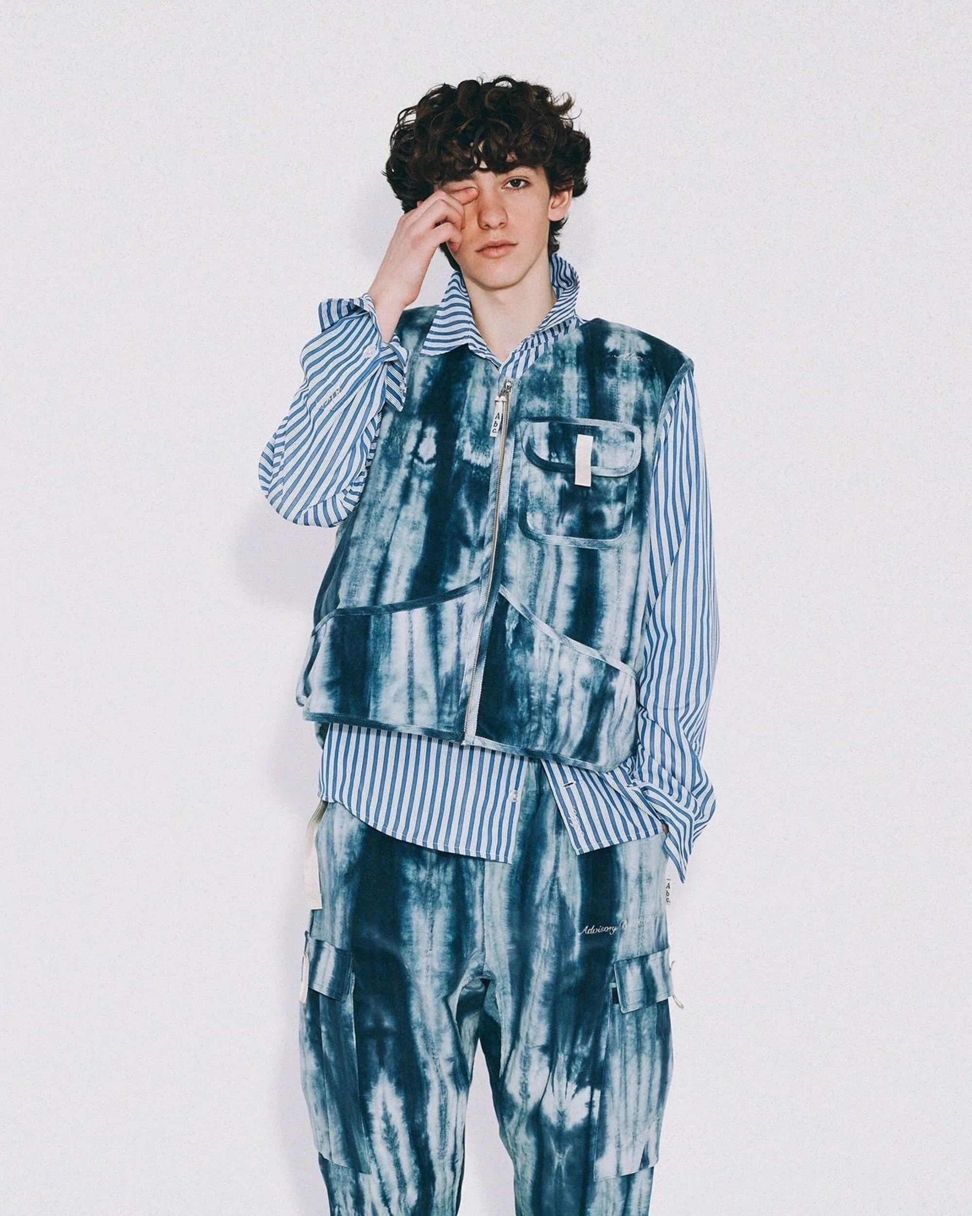 Abc. Tie-dye Corduroy Bulletproof Cargo Vest- FW24 - Image 4
