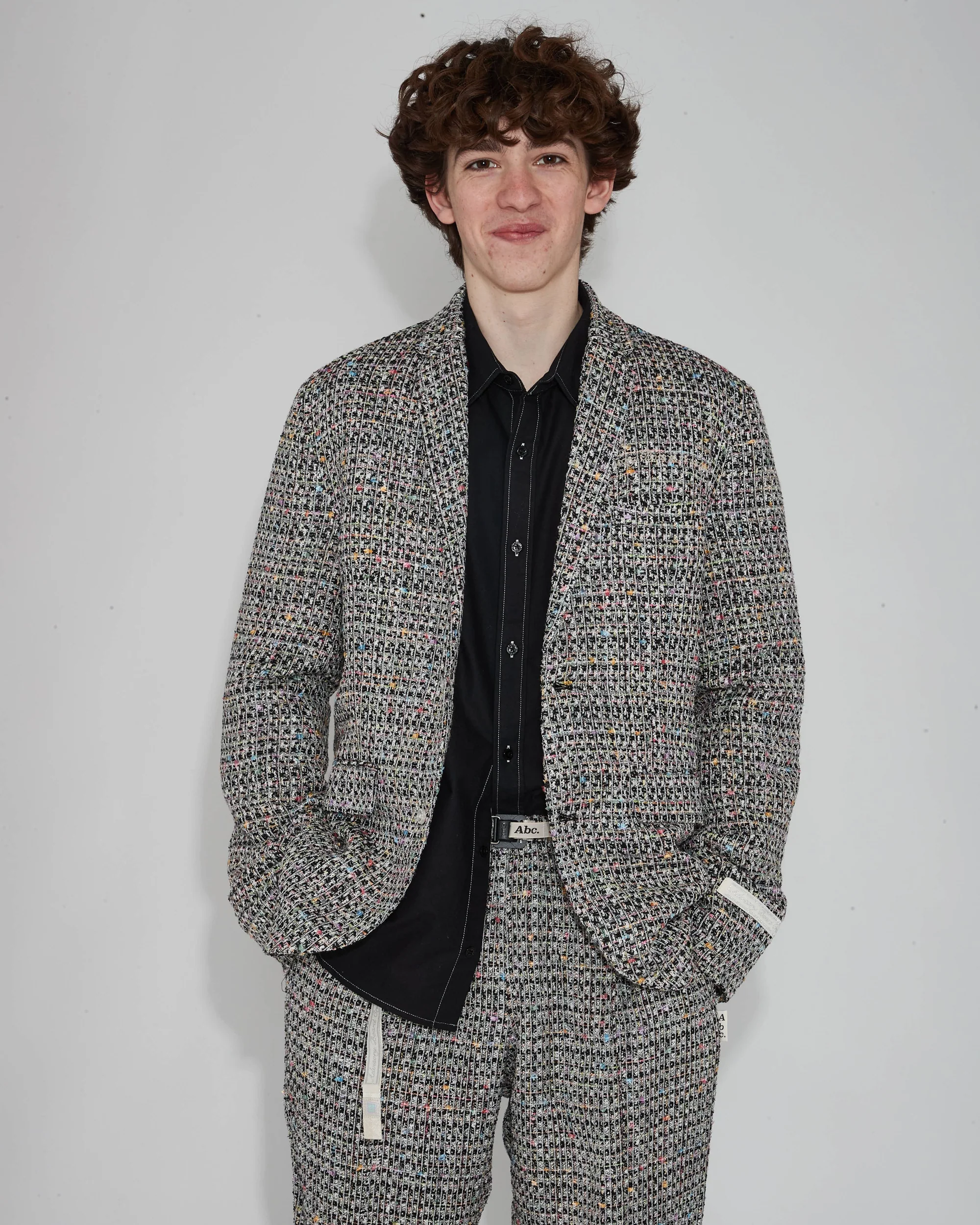 Abc. Tweed Suit Pant (Black)- FW24 - Image 2