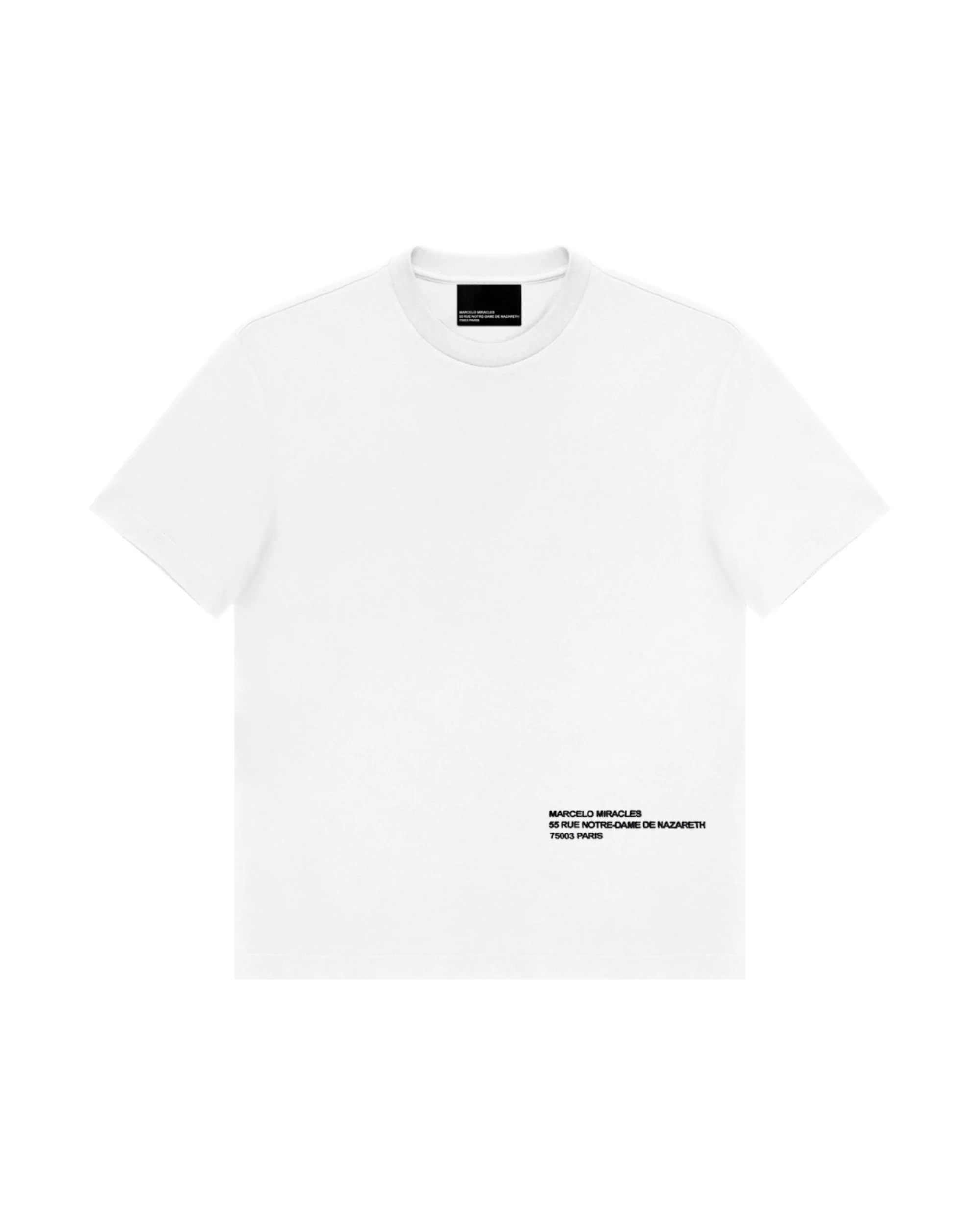 ADDRESS LOGO T-SHIRT in WHITE