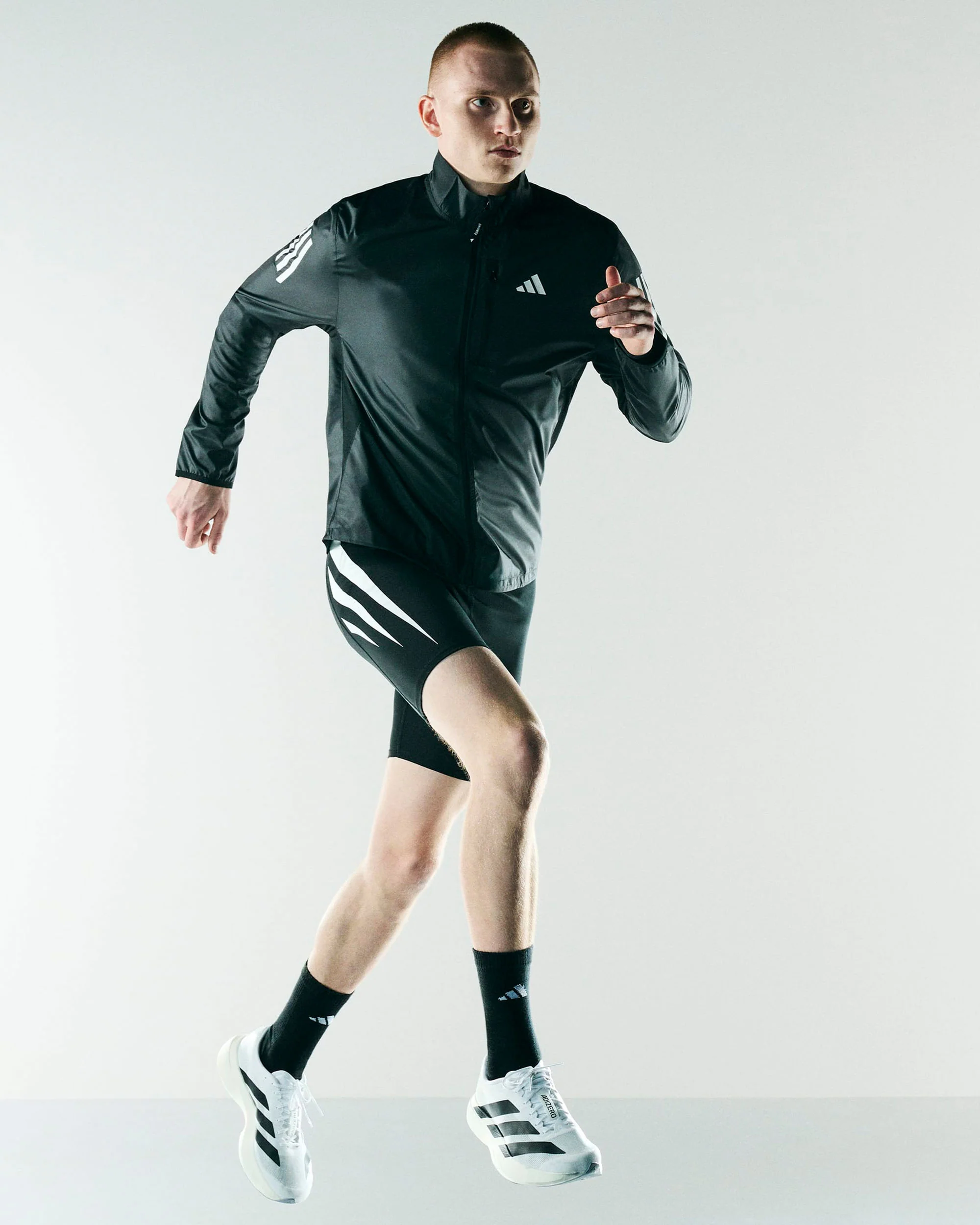 ADIDAS ADIZERO EVO SL WHITE/BLACK - Image 8