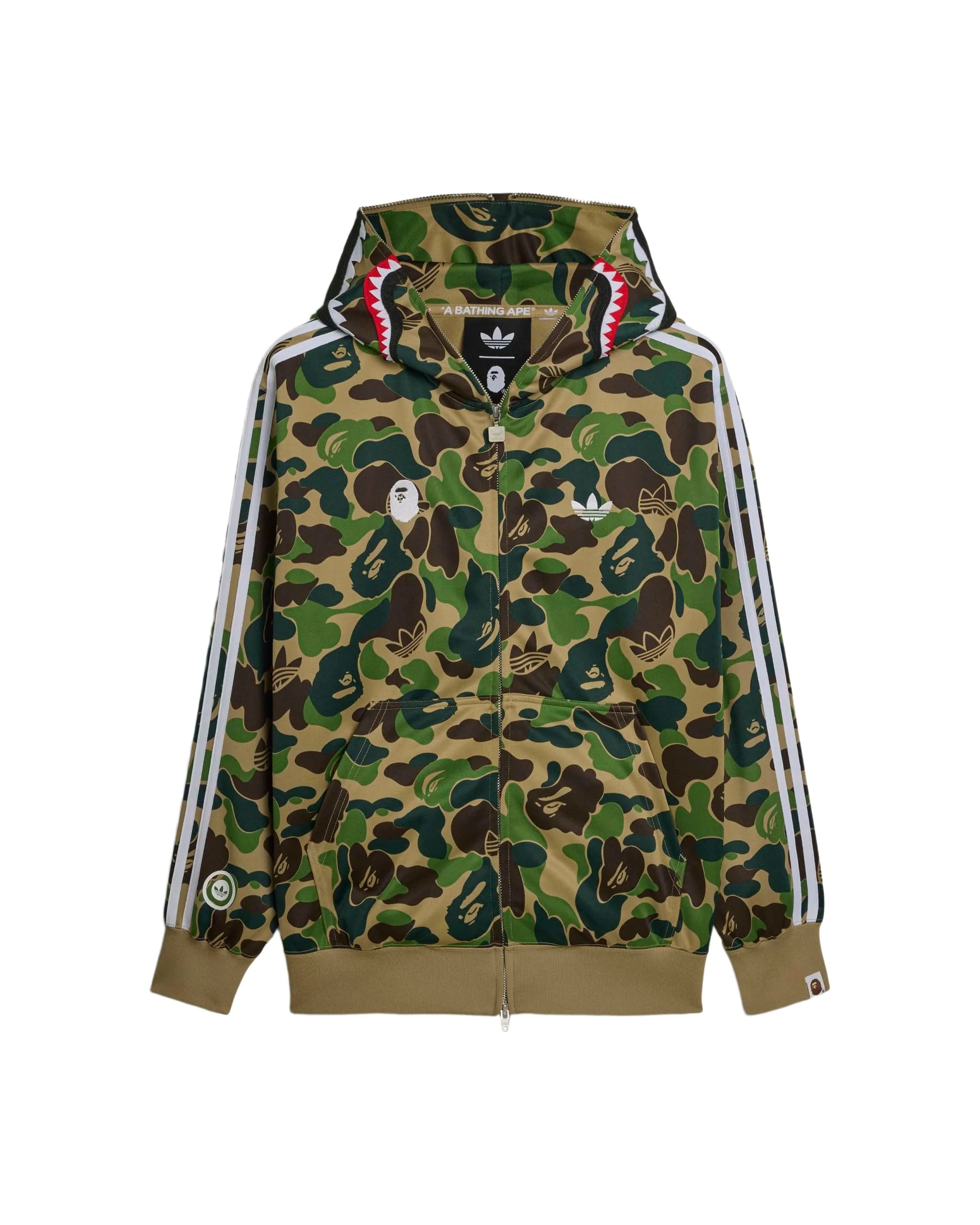 ADIDAS X BAPE SHARK TRACK HOODIE BAPE JACKET