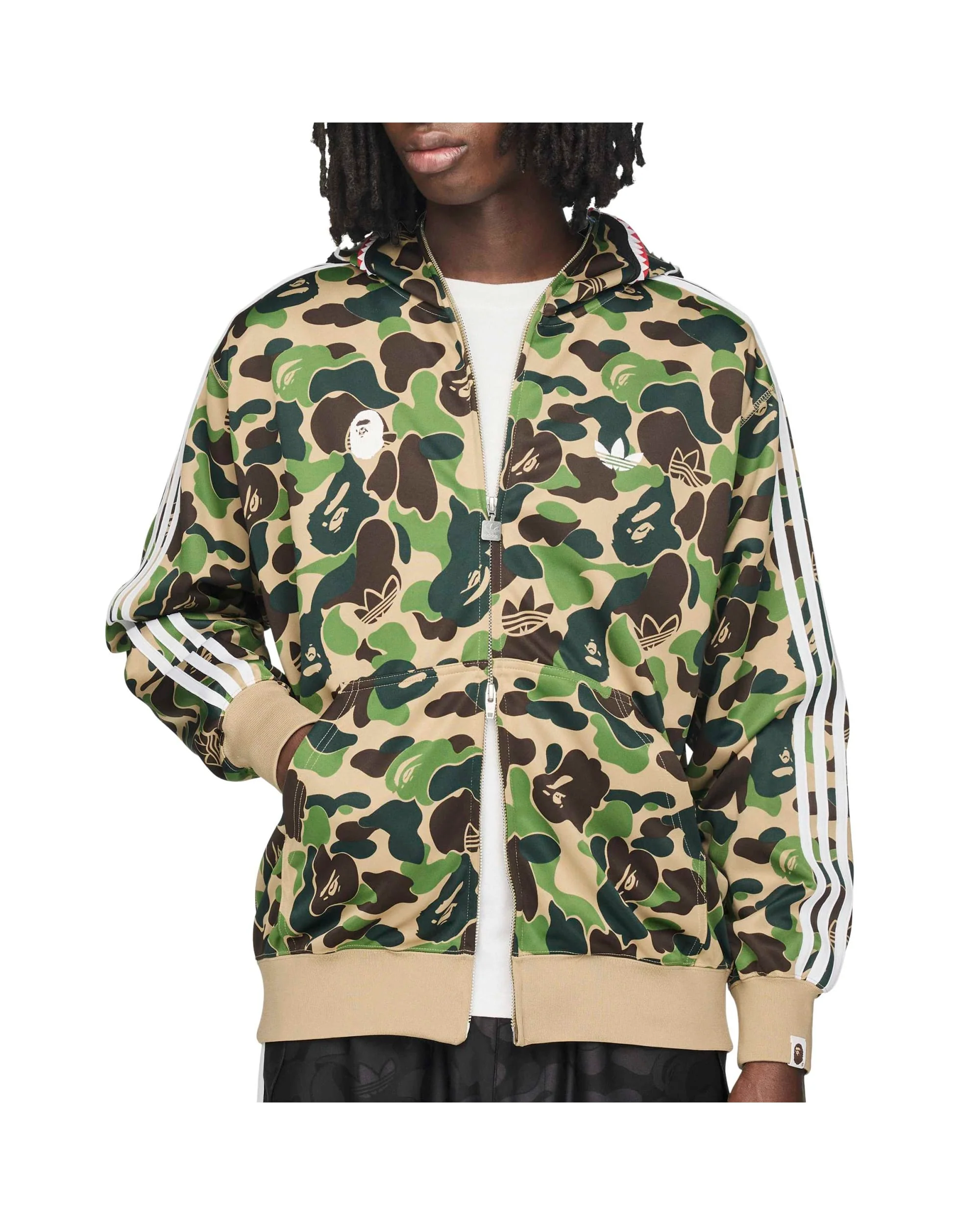 ADIDAS X BAPE SHARK TRACK HOODIE BAPE JACKET - Image 4