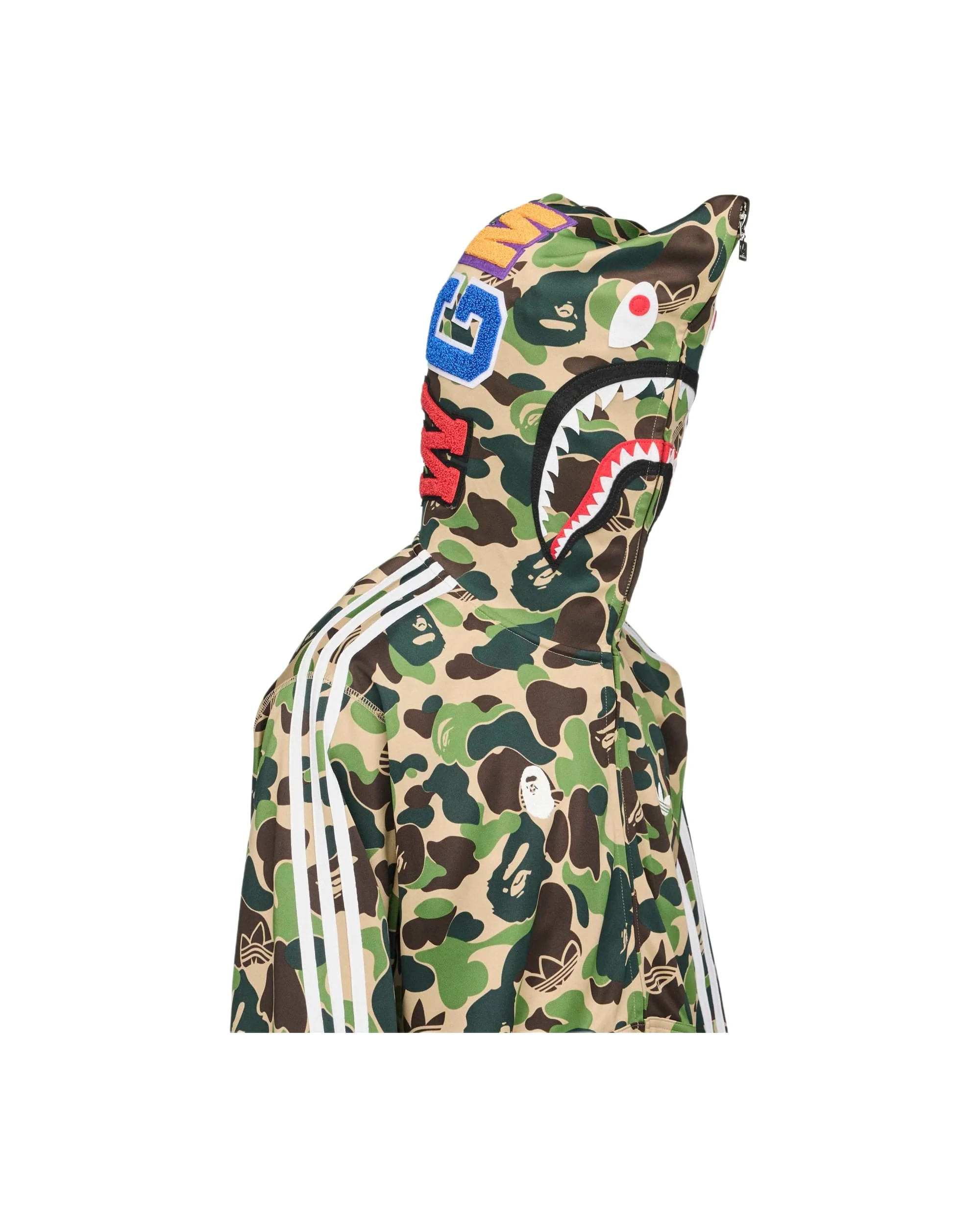 ADIDAS X BAPE SHARK TRACK HOODIE BAPE JACKET - Image 5