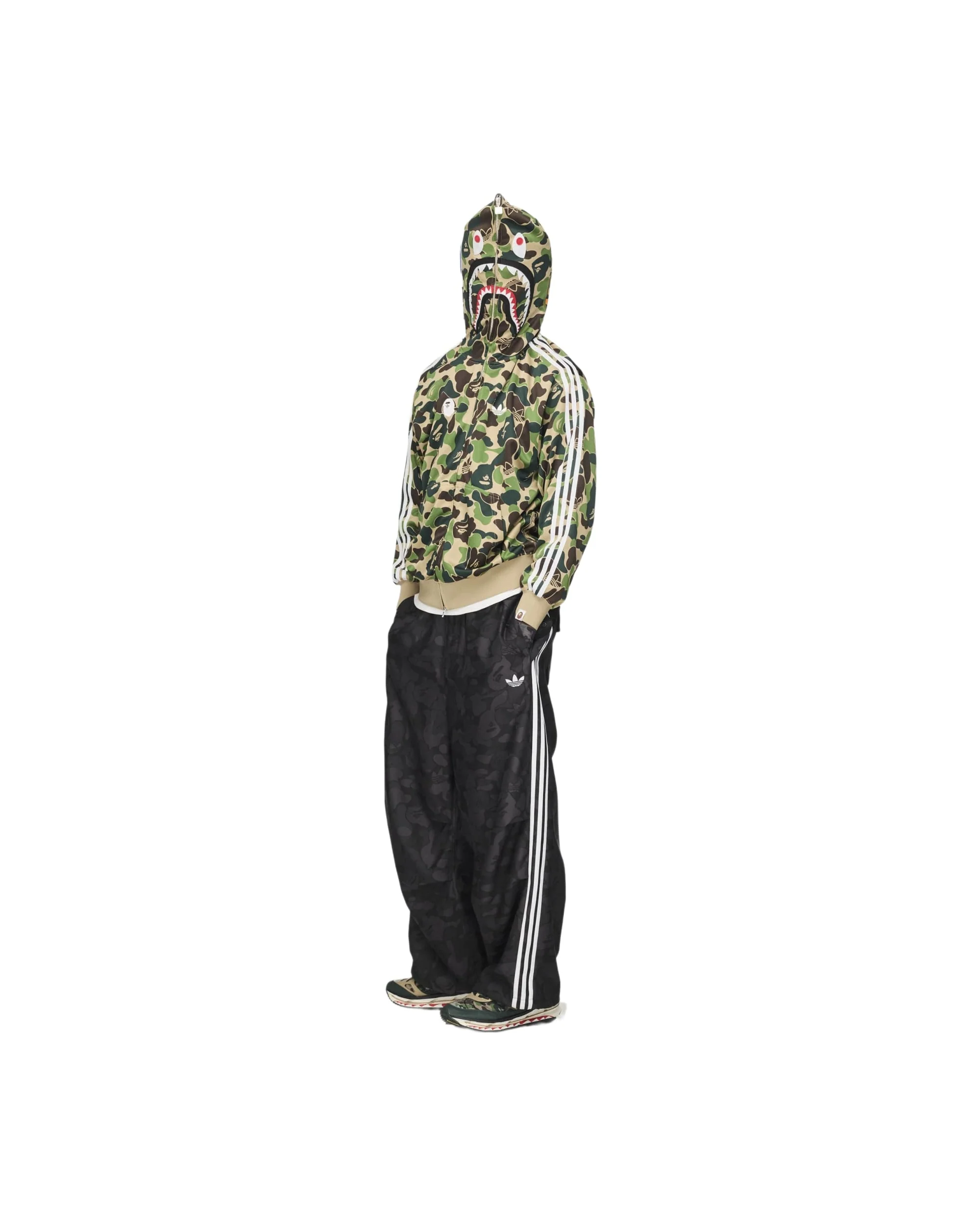 ADIDAS X BAPE SHARK TRACK HOODIE BAPE JACKET - Image 6