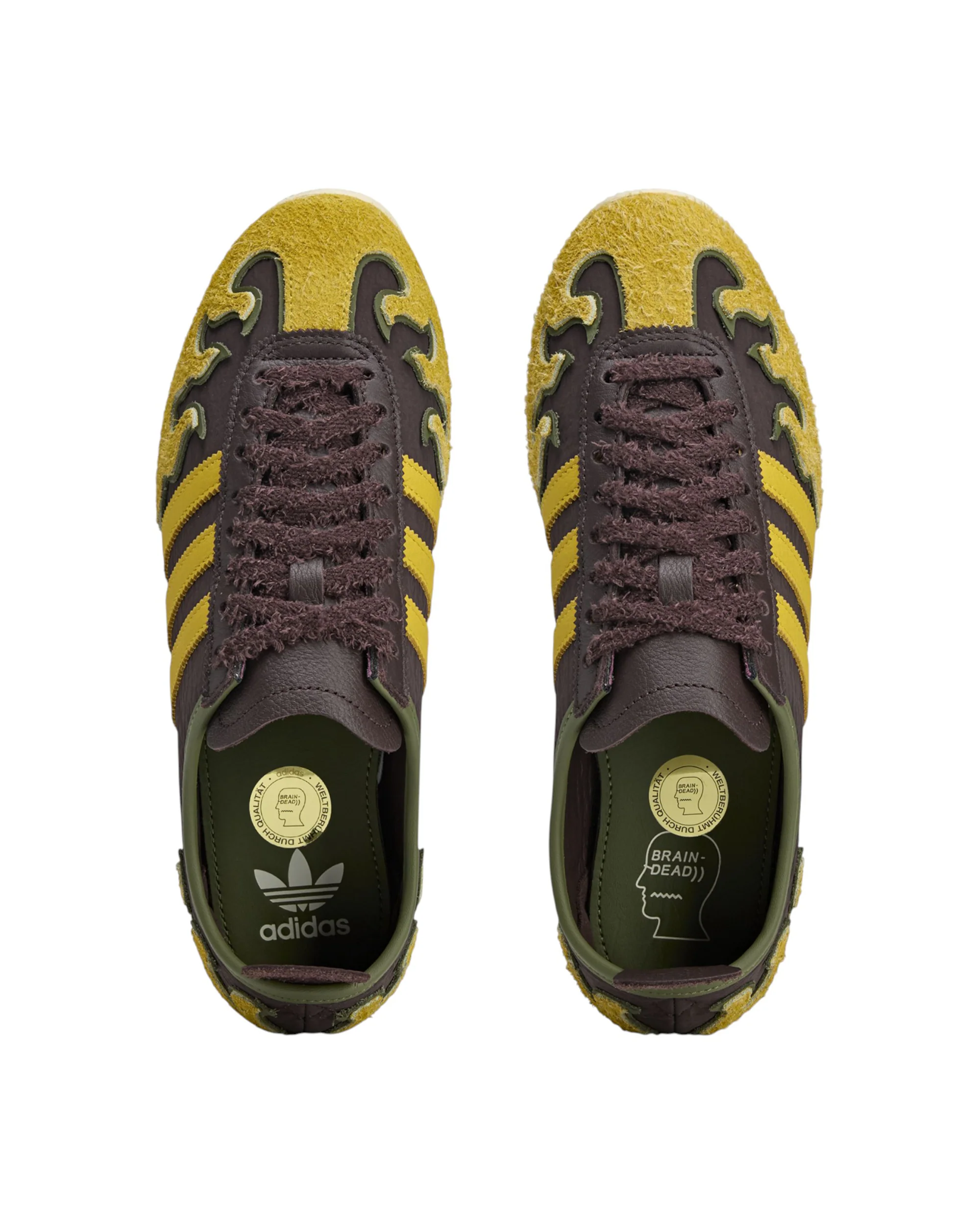 Adidas  x Brain Dead Japan Lo Brown/Yellow - Image 5