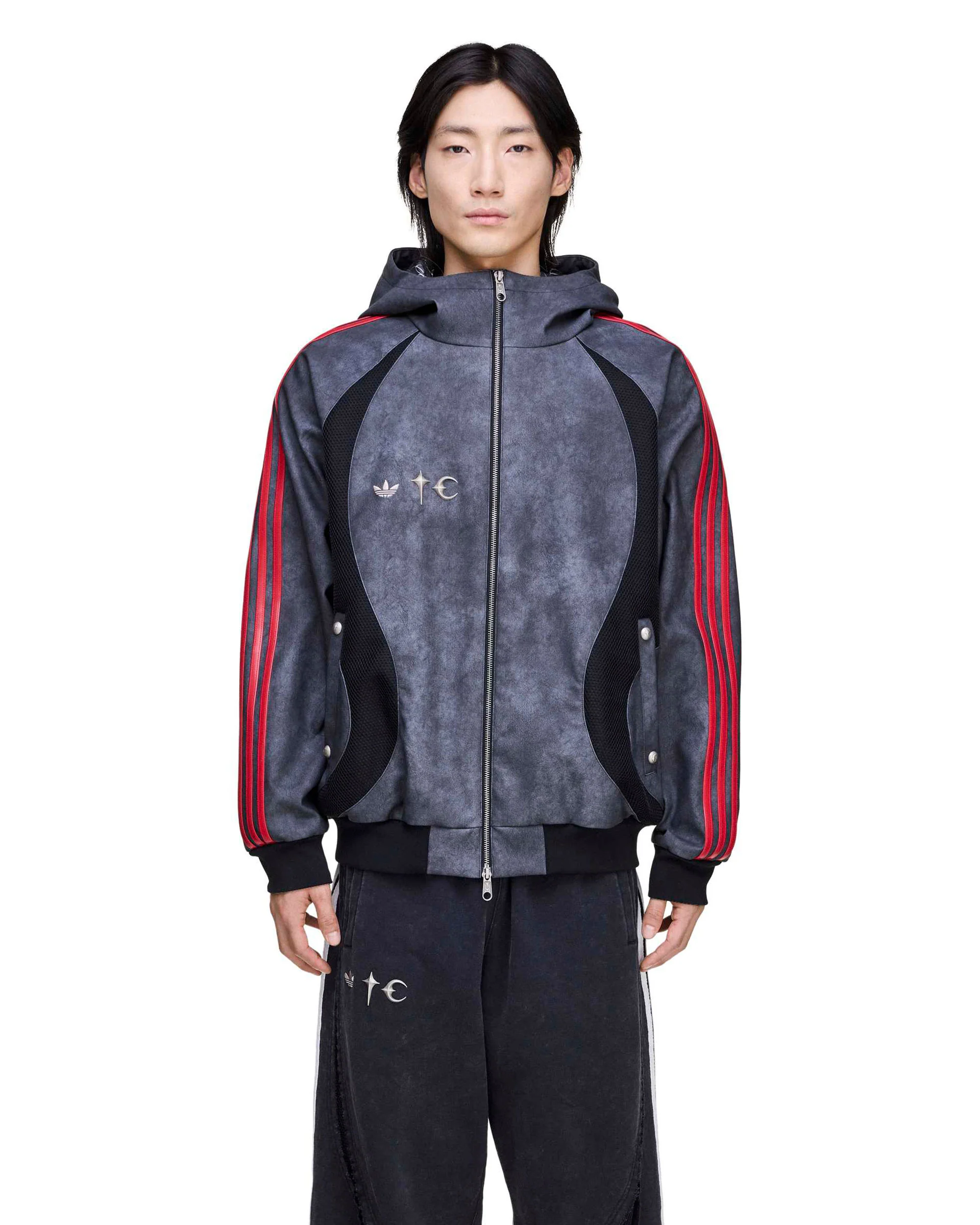ADIDAS X THUG CLUB TEAMGEIST FAUX LEATHER JACKET - Image 6