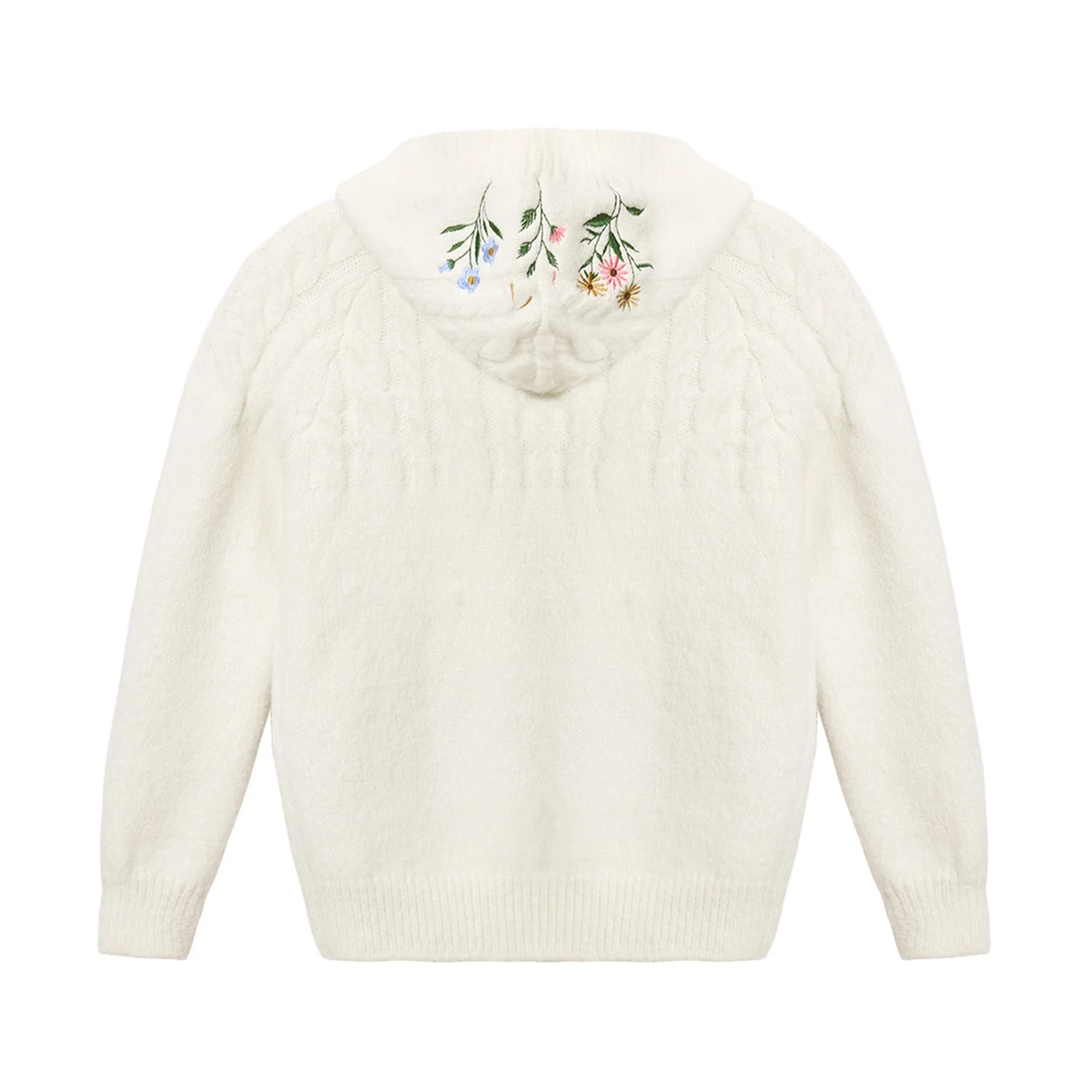 (AFGK) Embroidered Knit Hooded Cardigan - Image 18