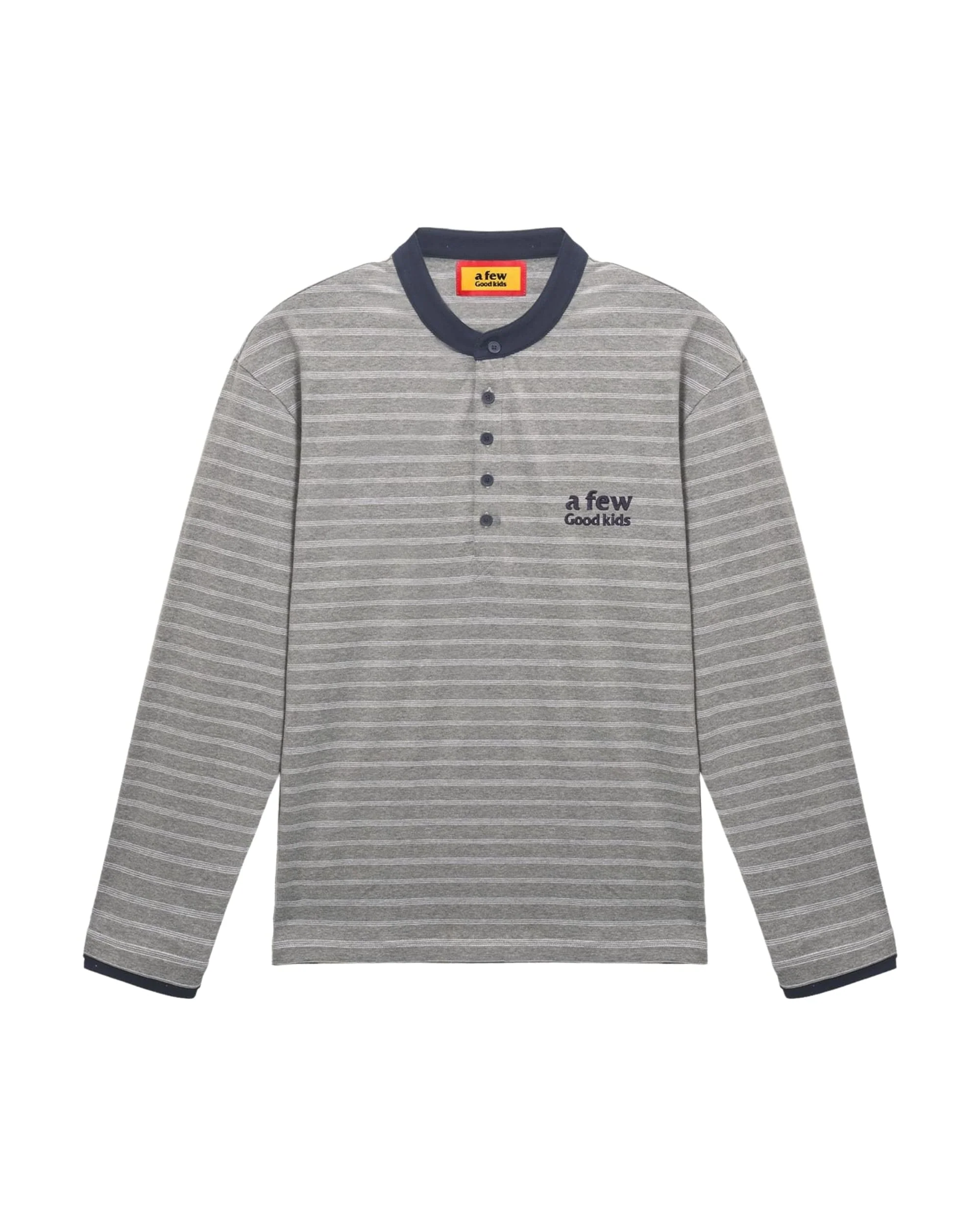 (AFGK) Striped Henley Shirt