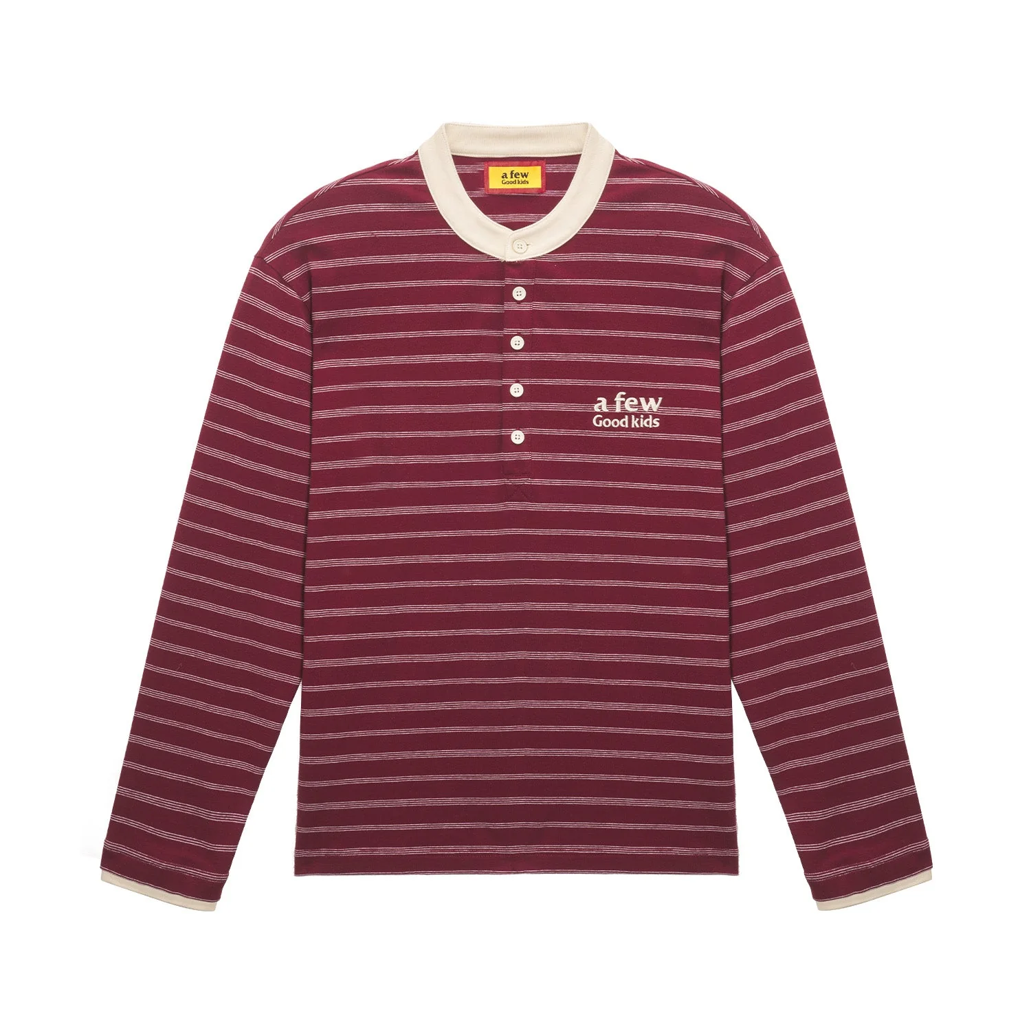 (AFGK) Striped Henley Shirt - Image 12