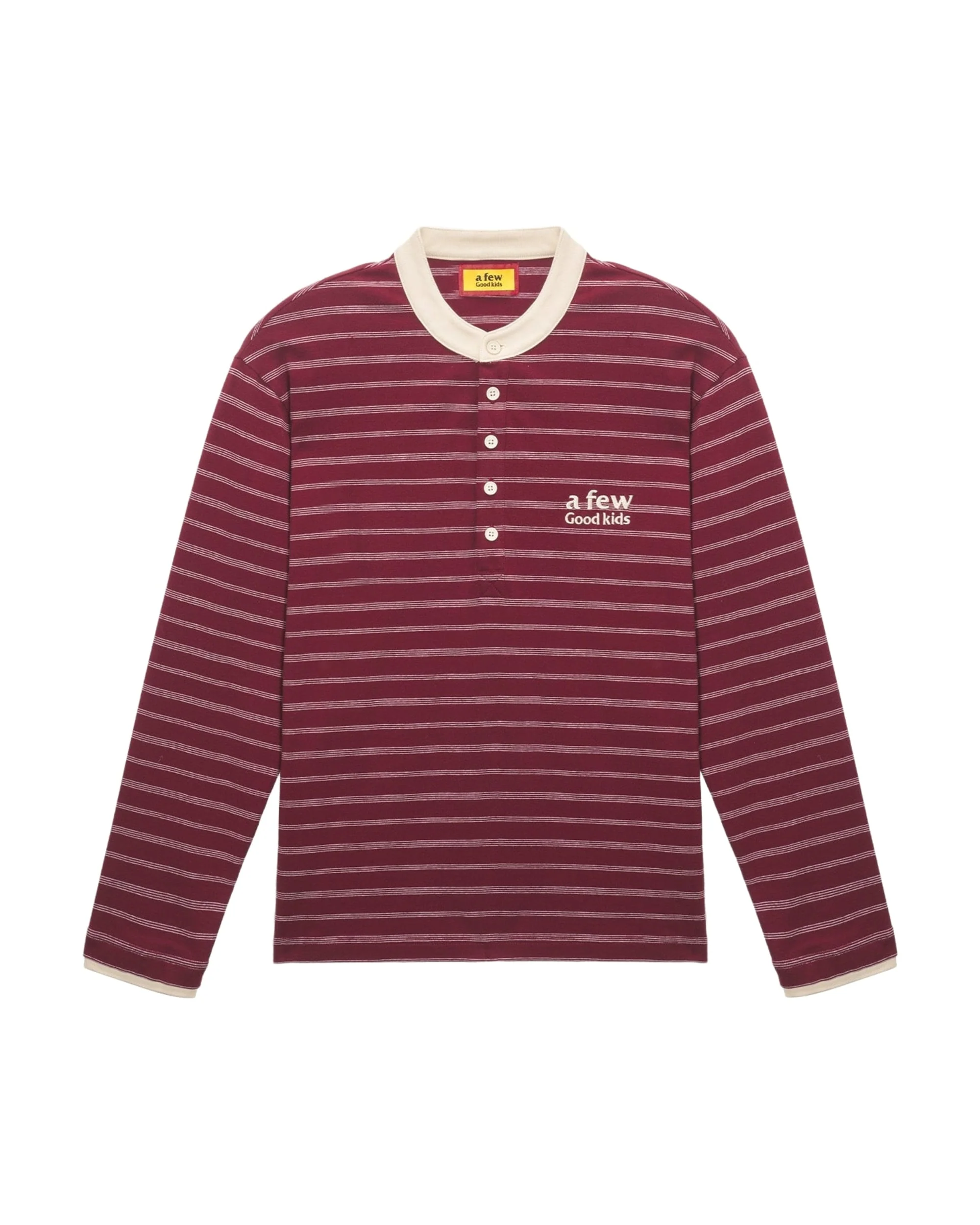 (AFGK) Striped Henley Shirt - Image 5