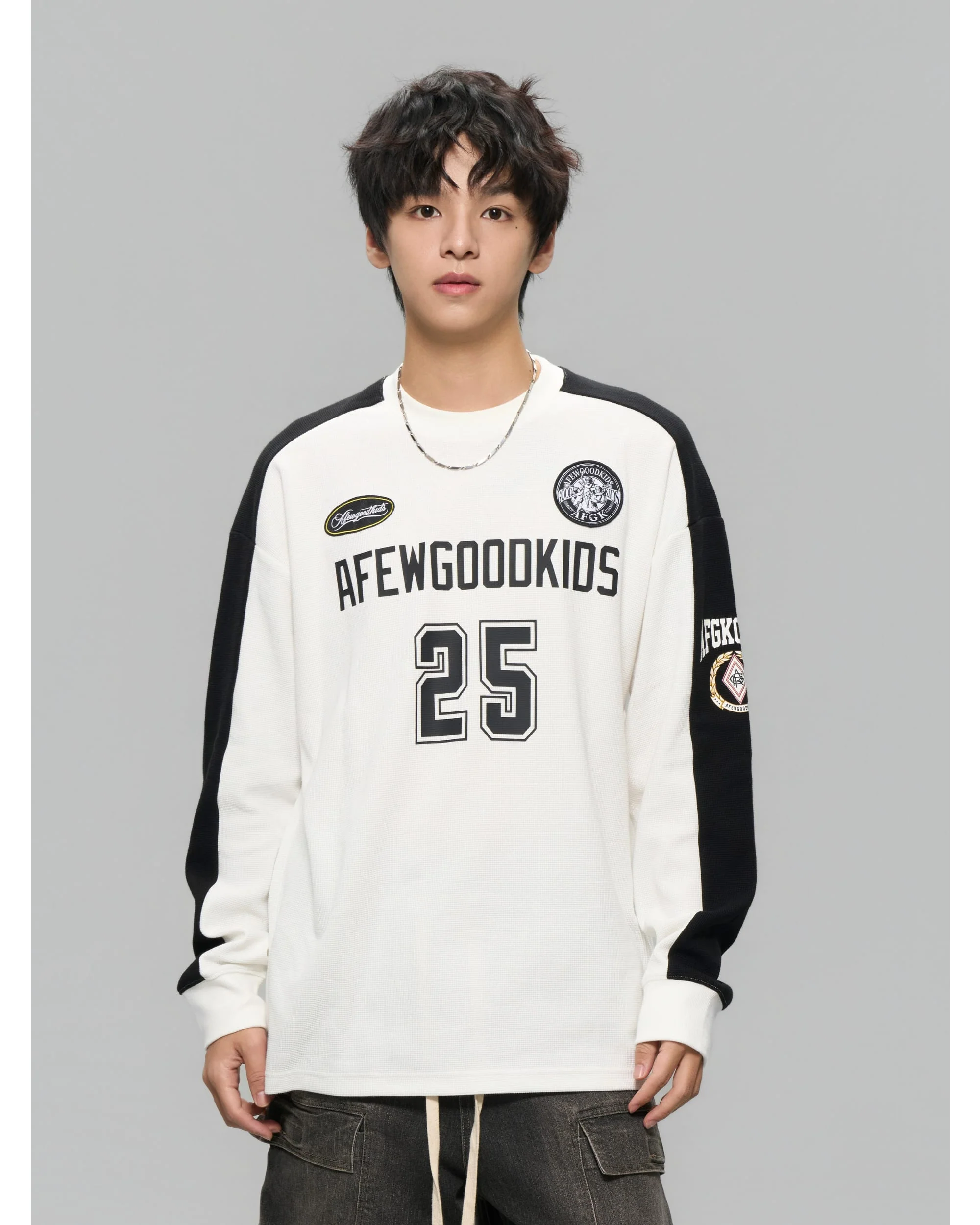 (AFGK) Waffle Panel Sweatshirt - Image 3