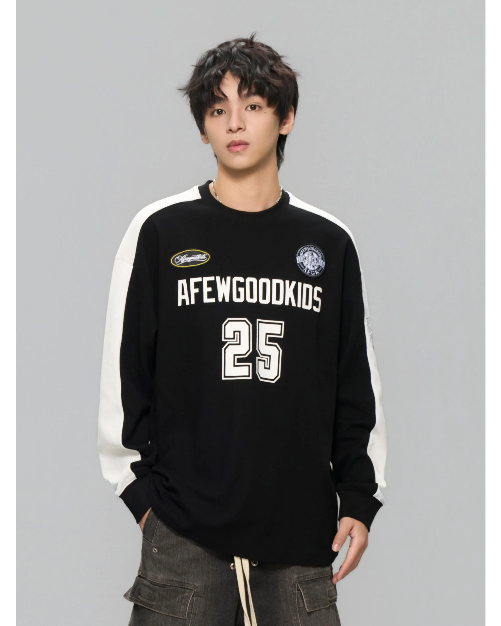 (AFGK) Waffle Panel Sweatshirt - Image 8
