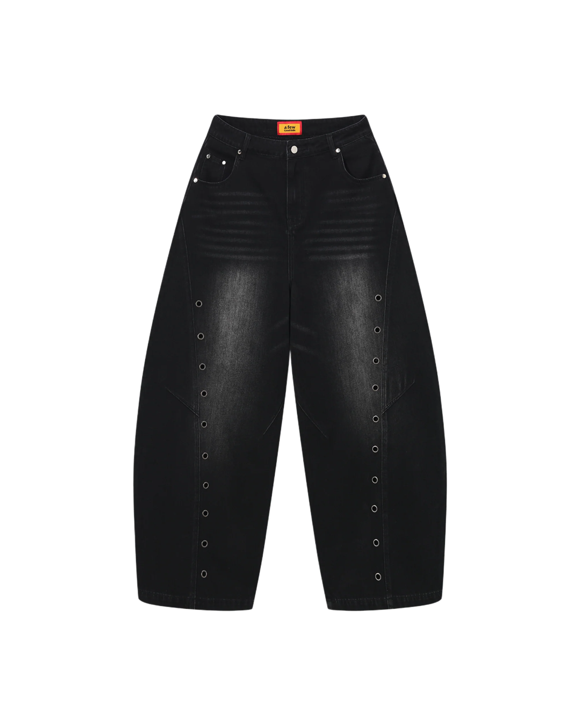 (AFGK) Washed Baggy Jeans