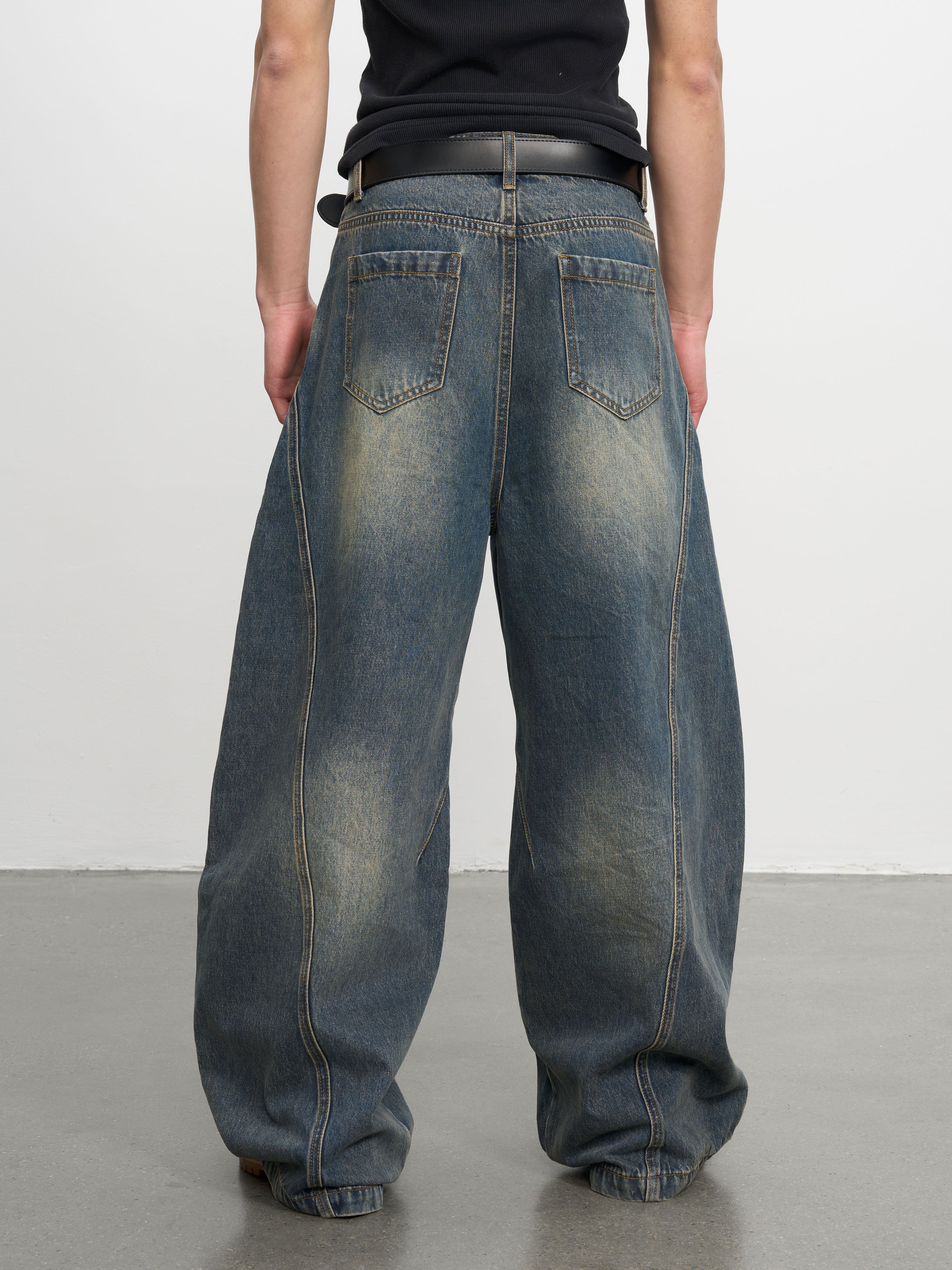 (AFGK) Washed Baggy Jeans - Image 23