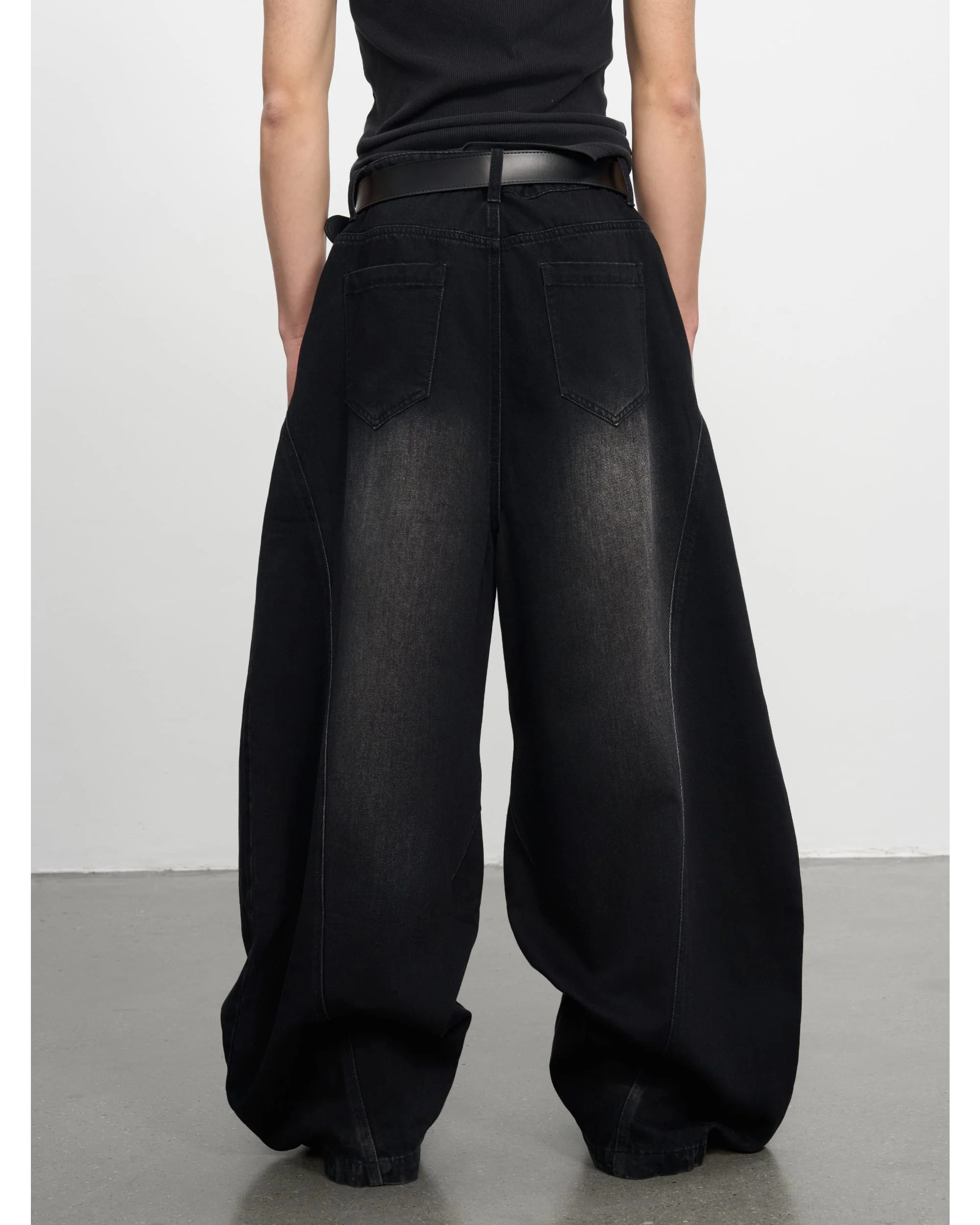 (AFGK) Washed Baggy Jeans - Image 4