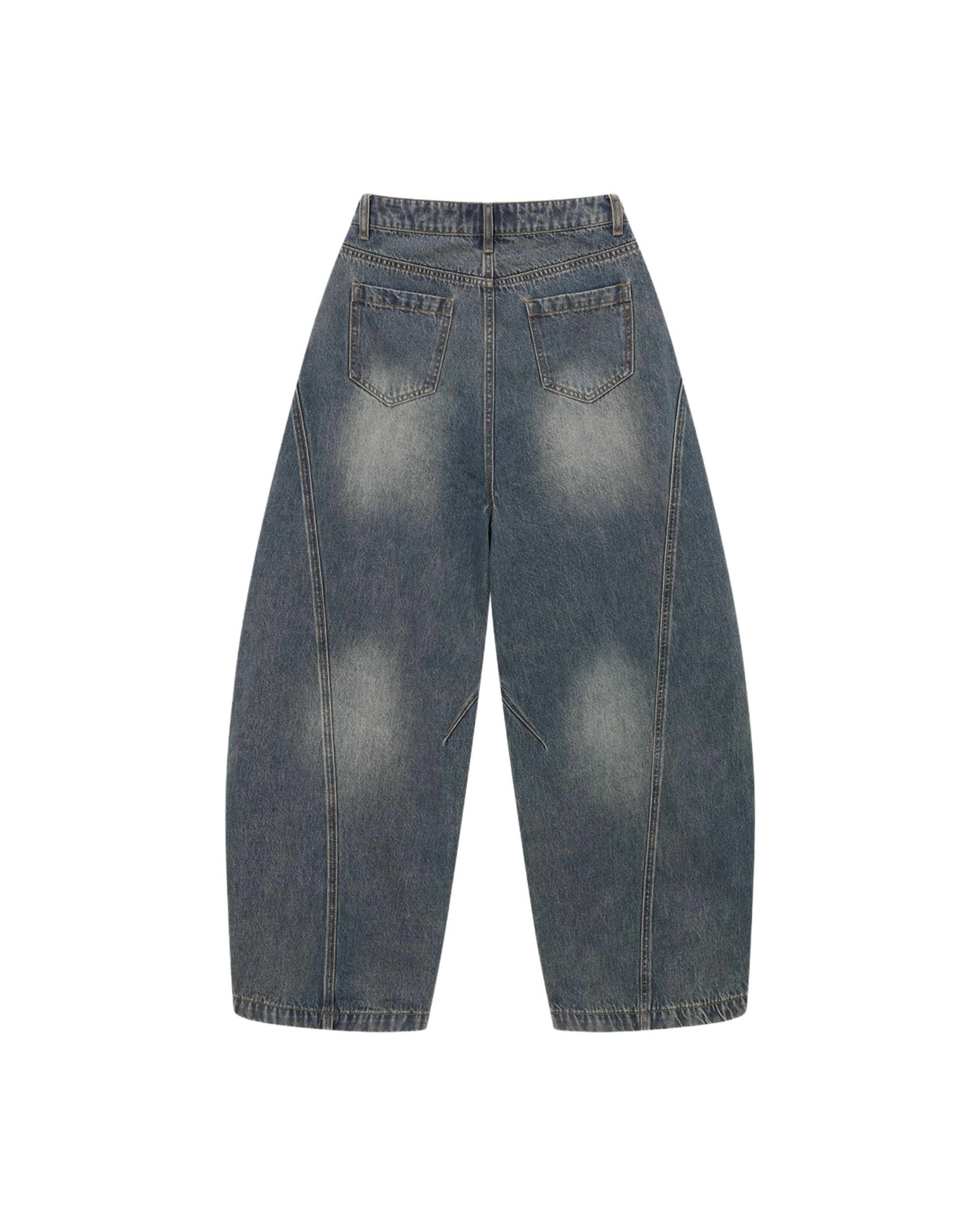 (AFGK) Washed Baggy Jeans - Image 6