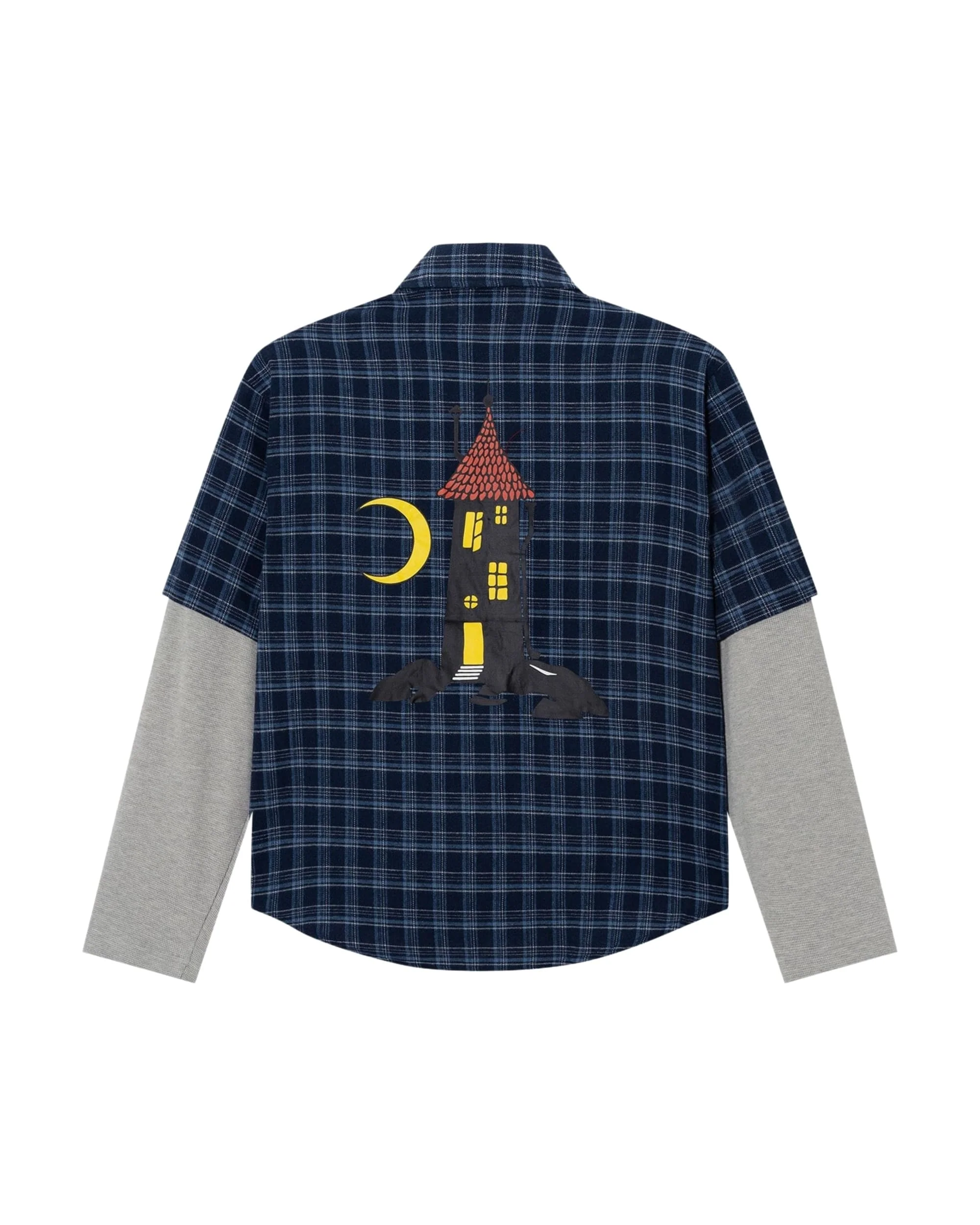 AFGK X MOOMIN Plaid layered shirt - Image 2