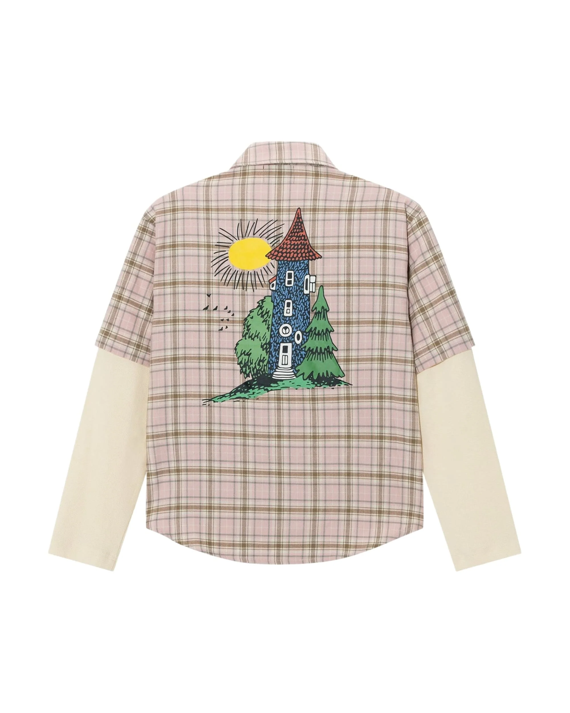 AFGK X MOOMIN Plaid layered shirt - Image 6