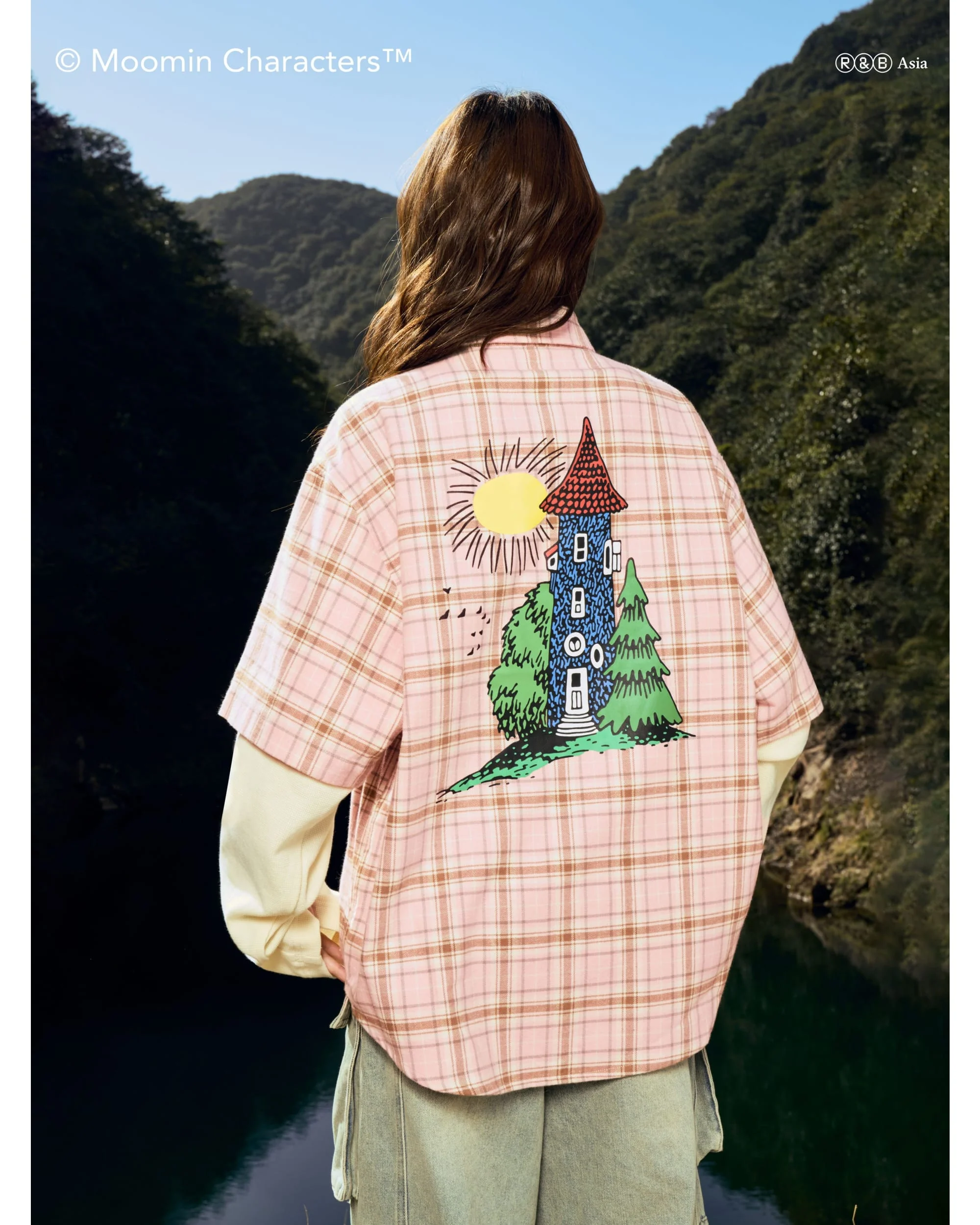 AFGK X MOOMIN Plaid layered shirt - Image 7