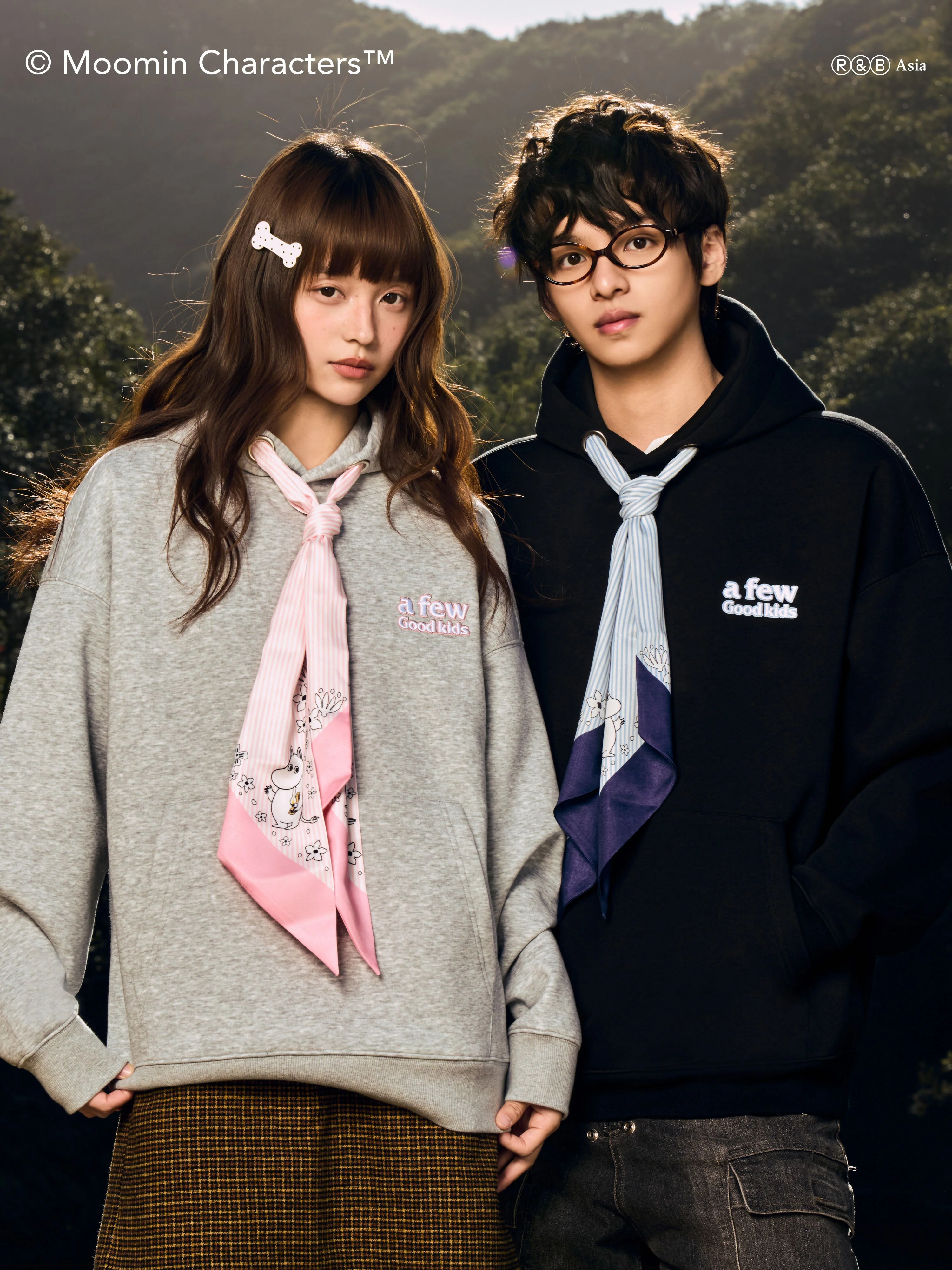 AFGK X MOOMIN Scarf Scuba Hoodie - Image 17