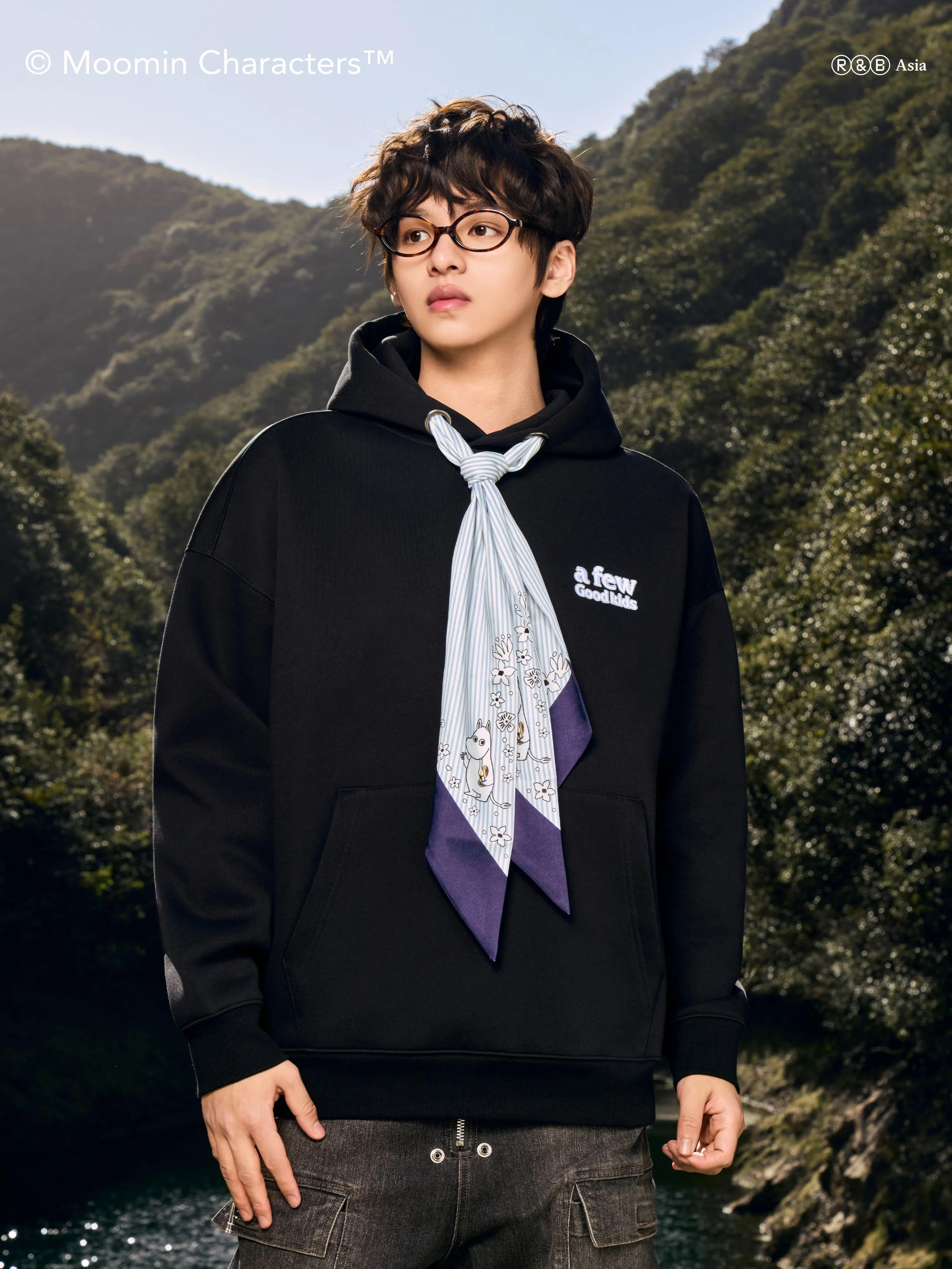 AFGK X MOOMIN Scarf Scuba Hoodie - Image 18