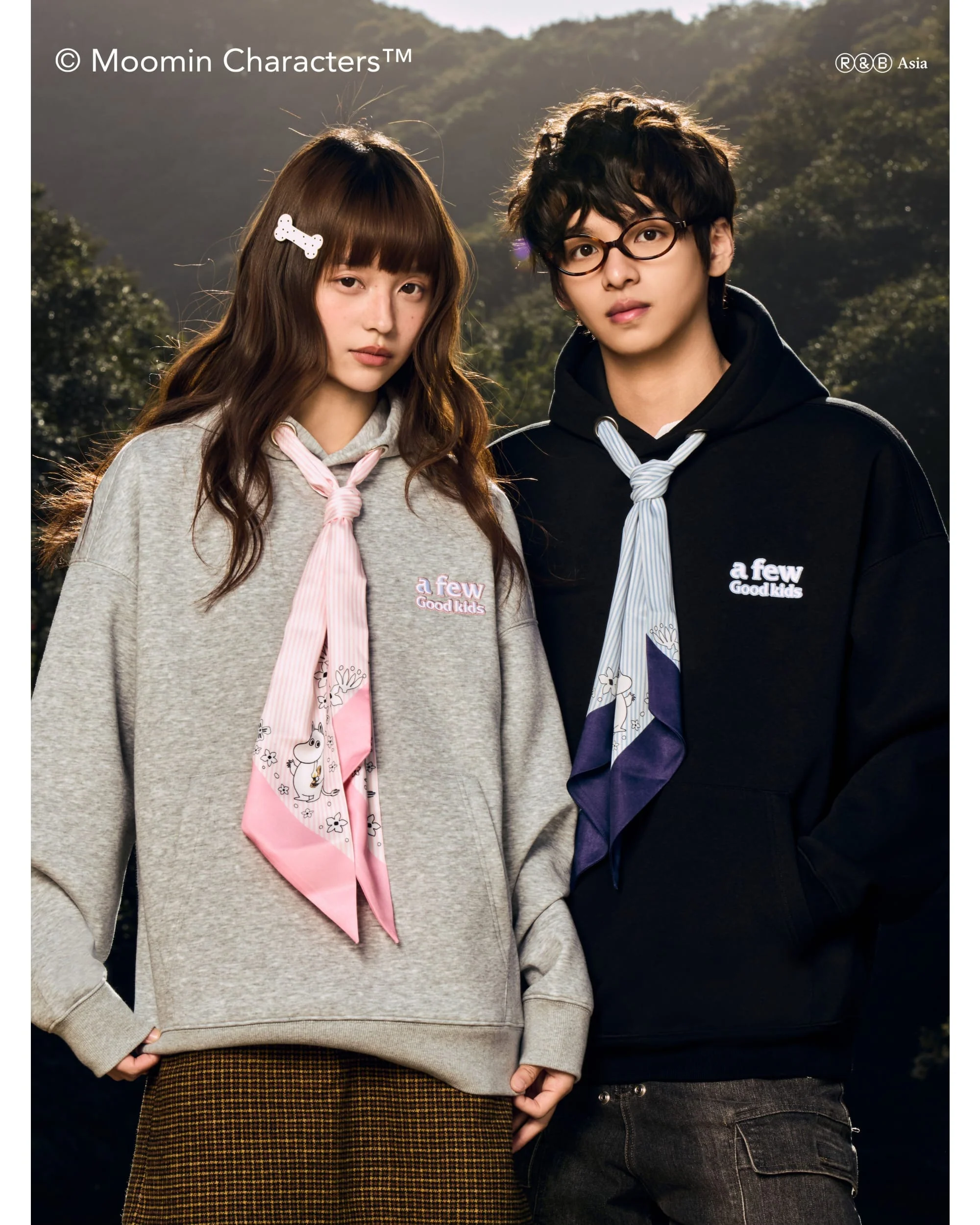 AFGK X MOOMIN Scarf Scuba Hoodie - Image 5