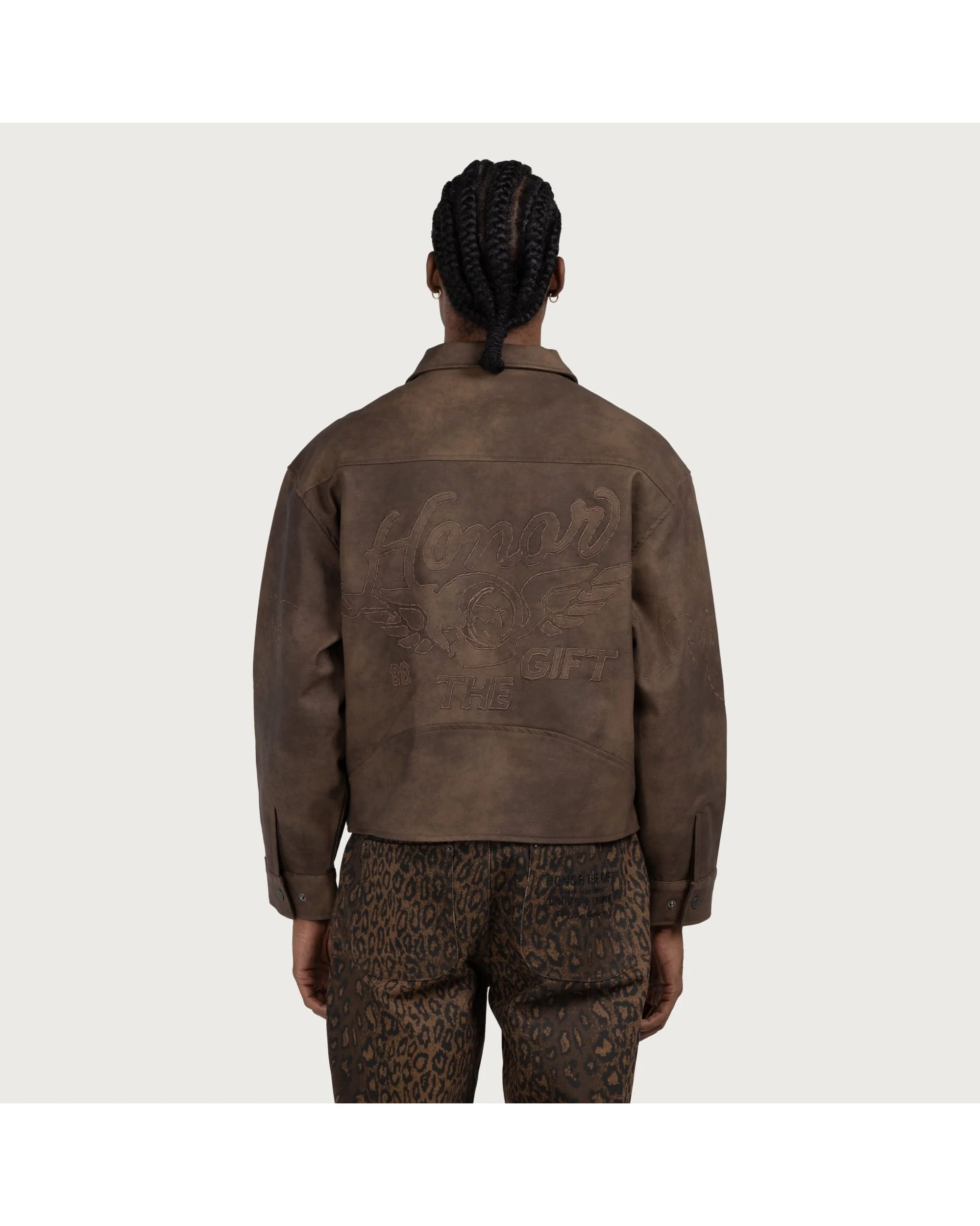 Aged Jacket - Brown - Image 2