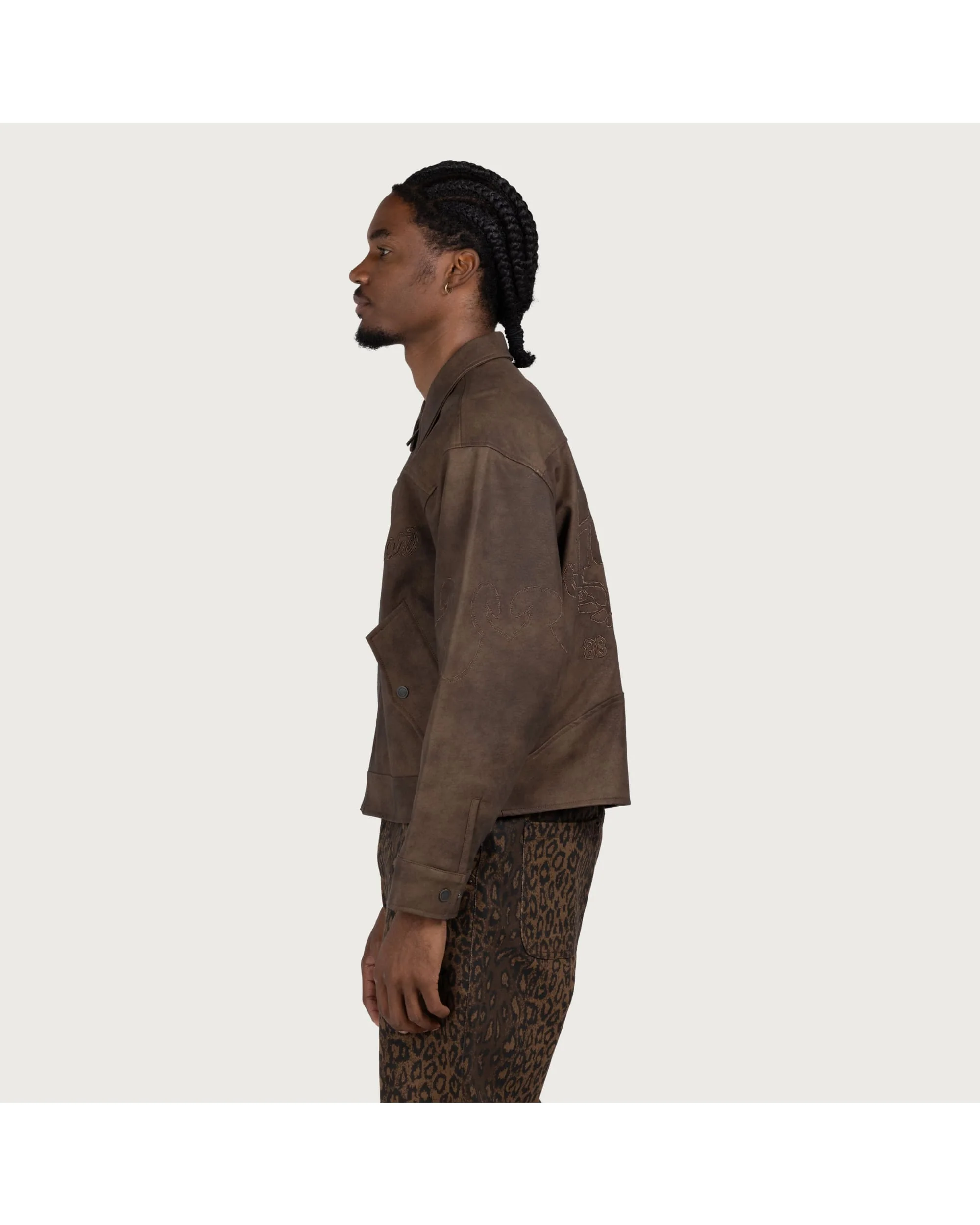 Aged Jacket - Brown - Image 4