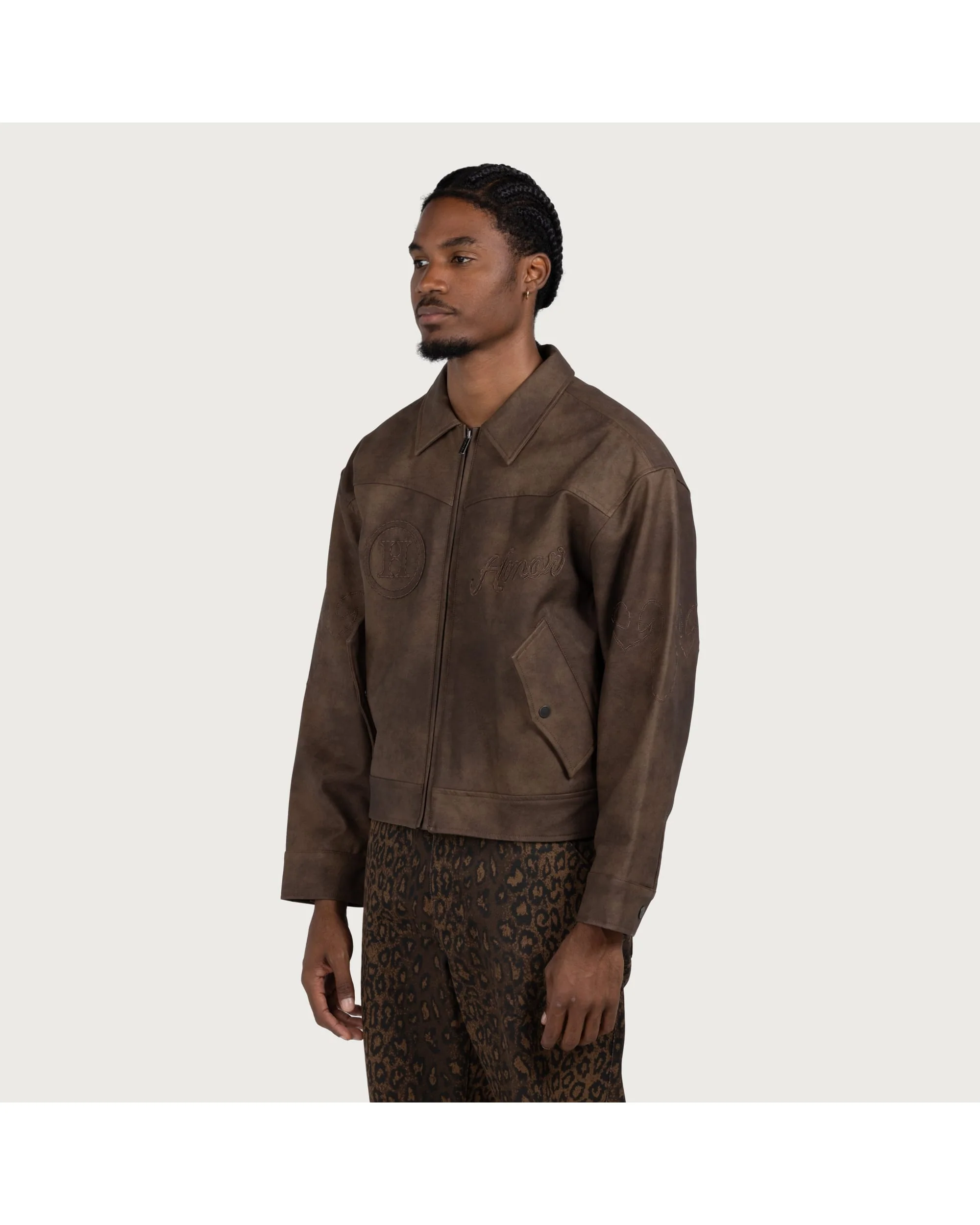 Aged Jacket - Brown - Image 5