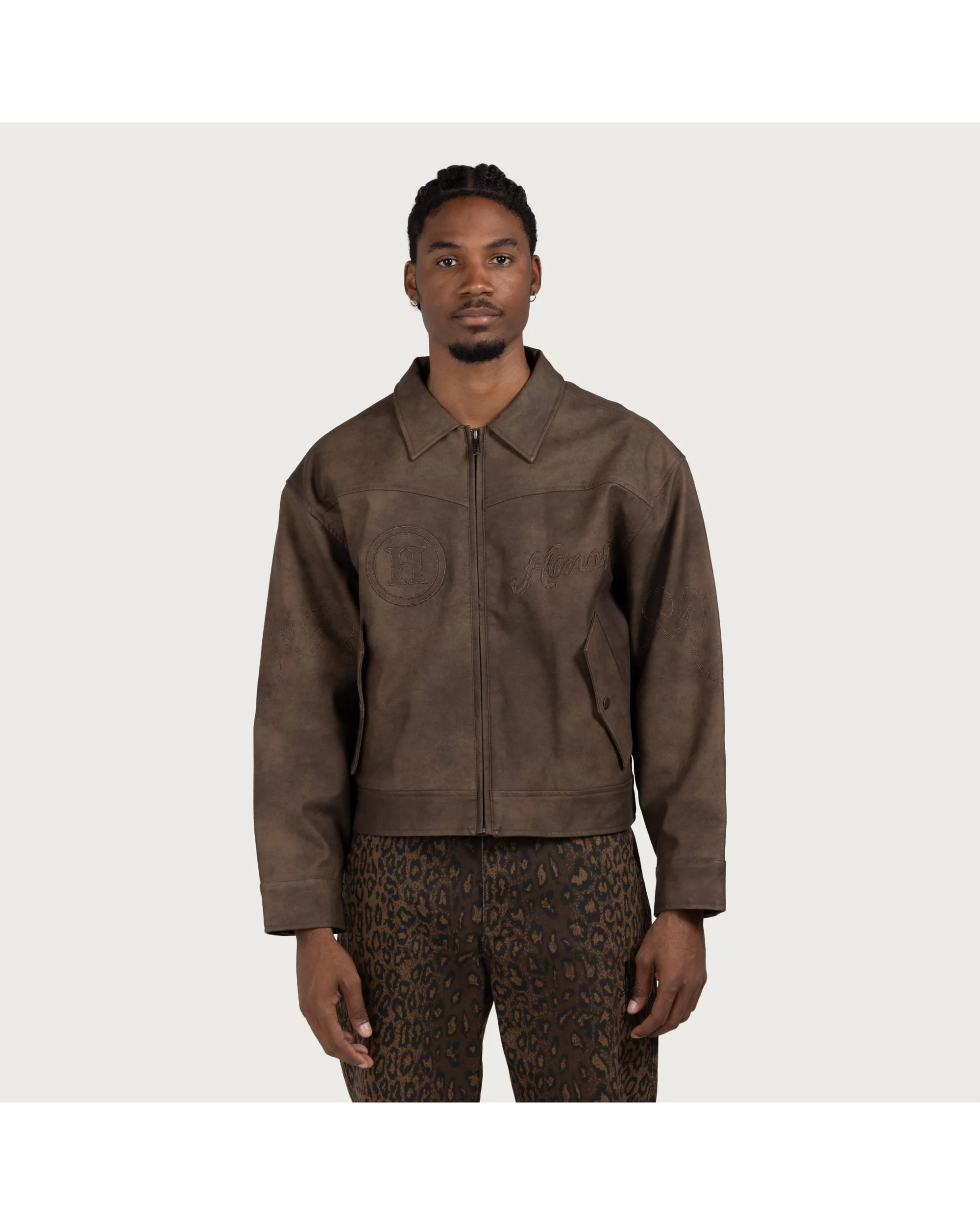 Aged Jacket - Brown - Image 9