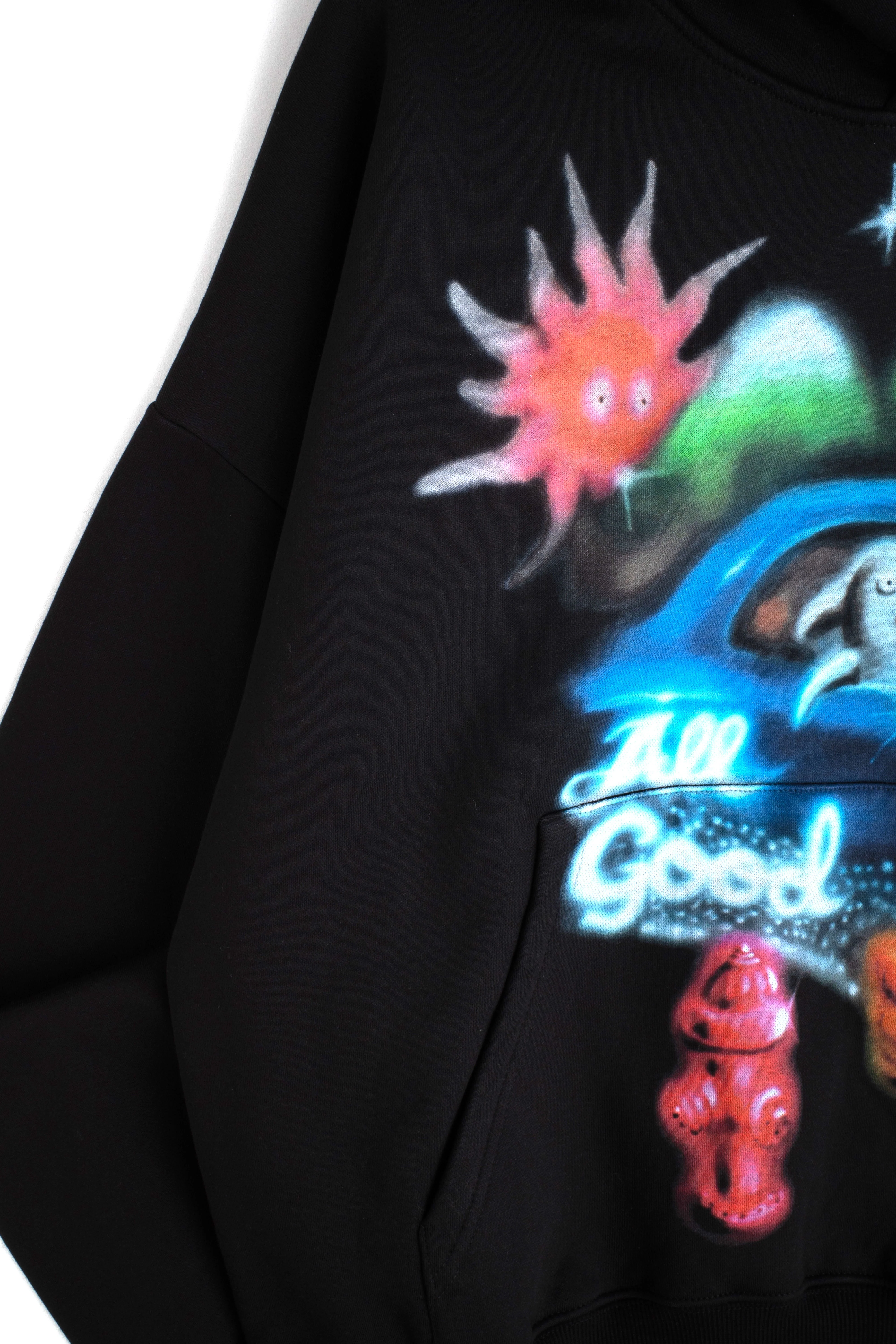 All Good Airbrush Hoodie - Image 8
