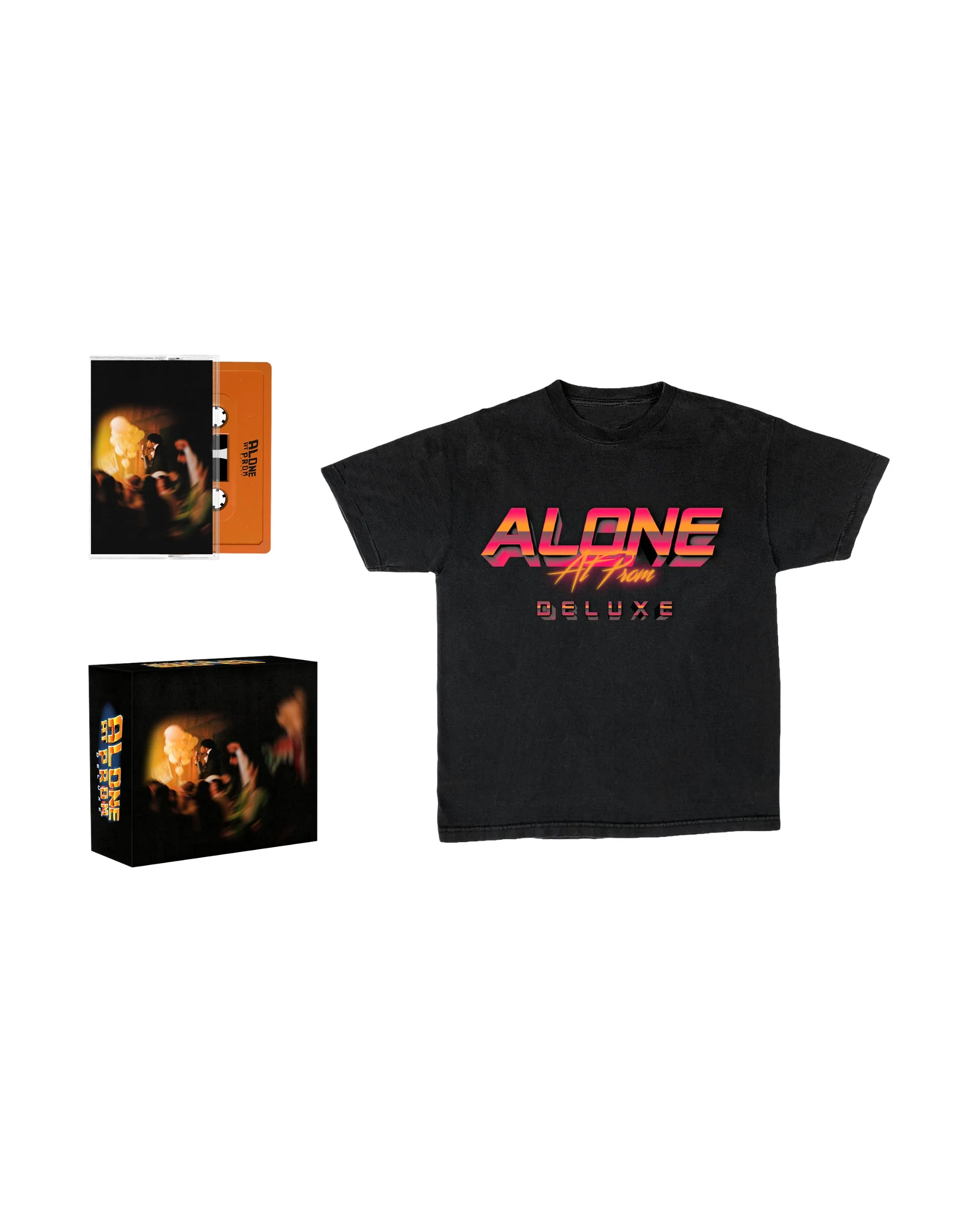 ALONE AT PROM (DELUXE) LOGO TEE + CASSETTE BOX SET